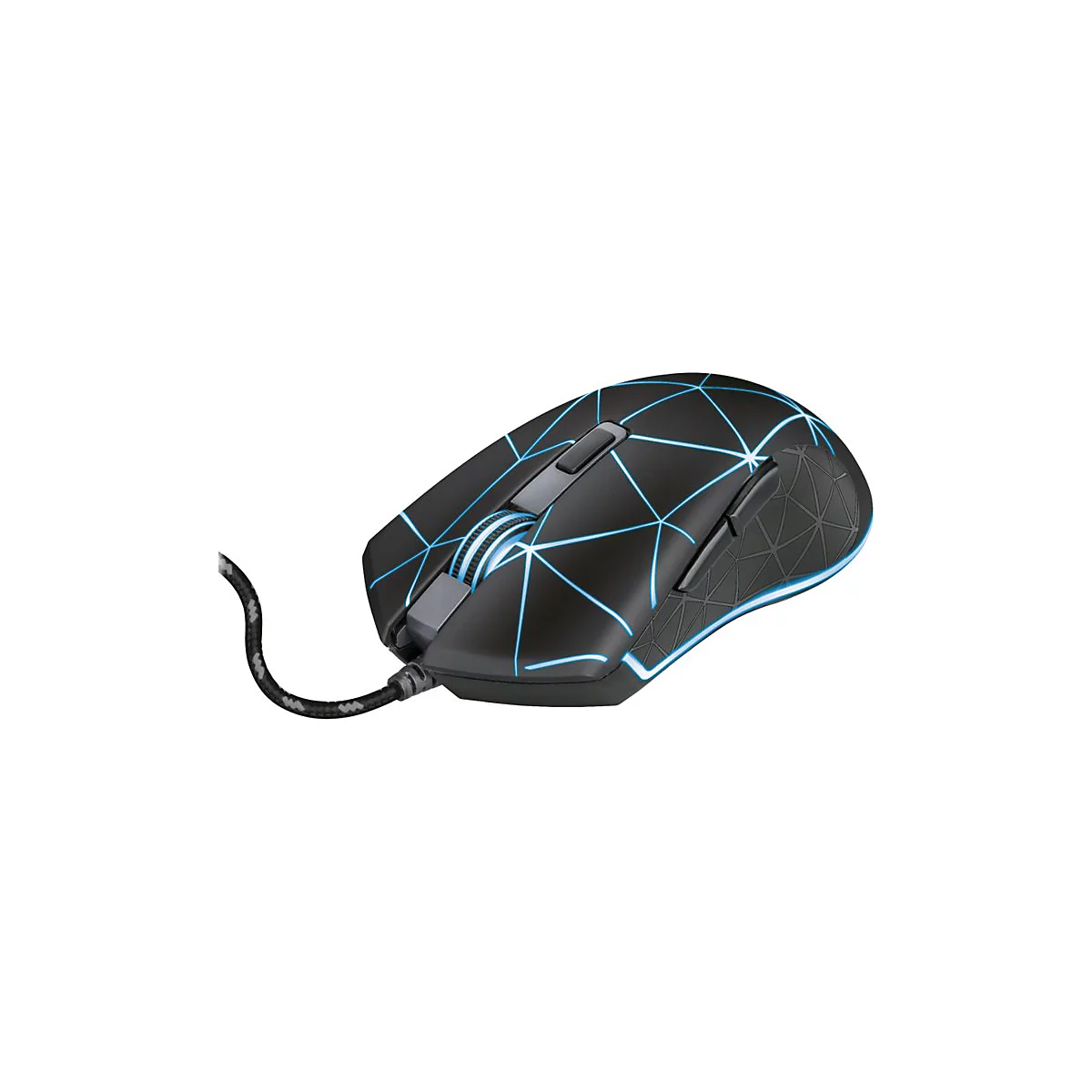 Trust GXT 133 Locx - Maus - Für Rechtshänder - optisch - 6 Tasten - kabelgebunden