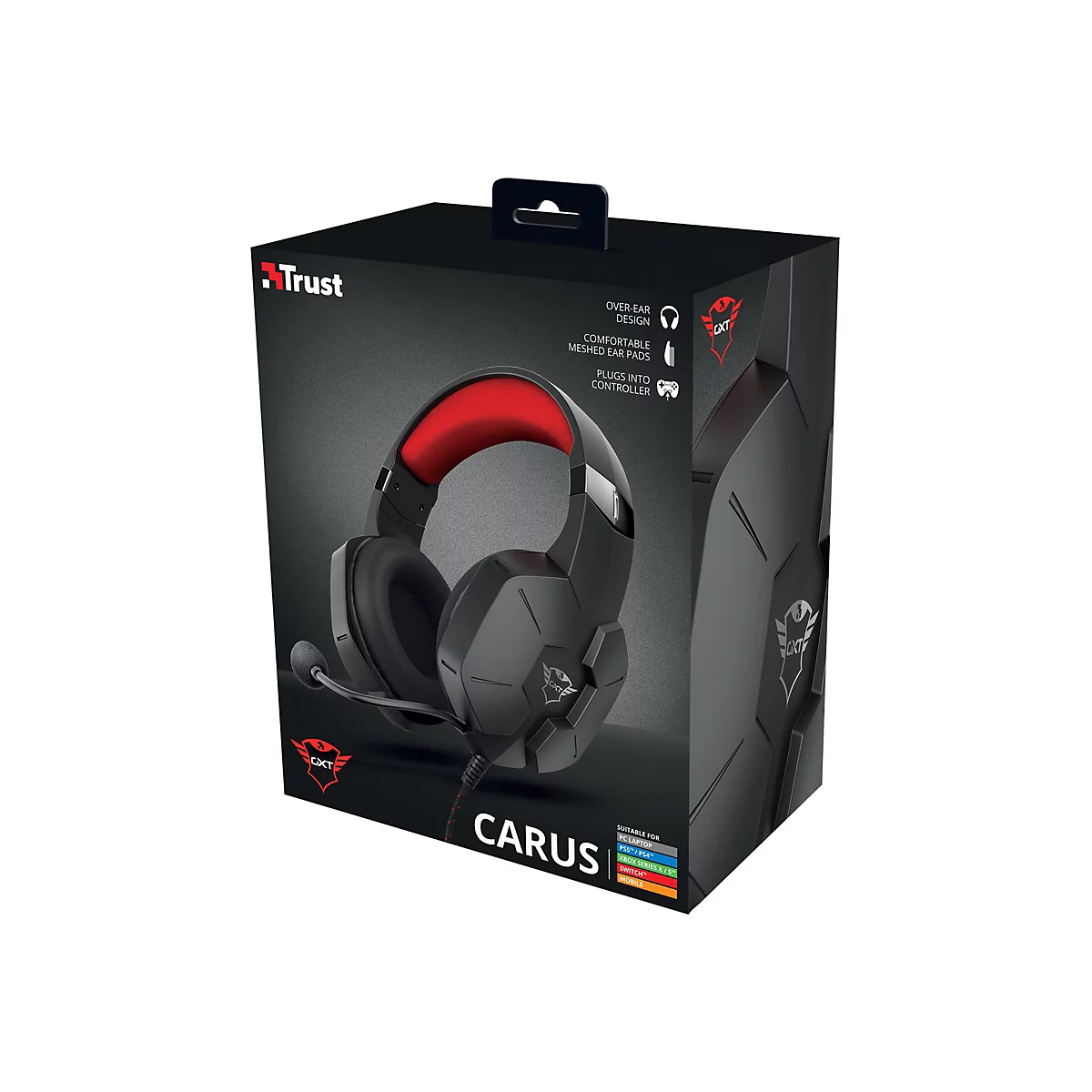 Trust GXT 323 Carus - Headset - ohrumschließend - kabelgebunden - 3,5 mm Stecker