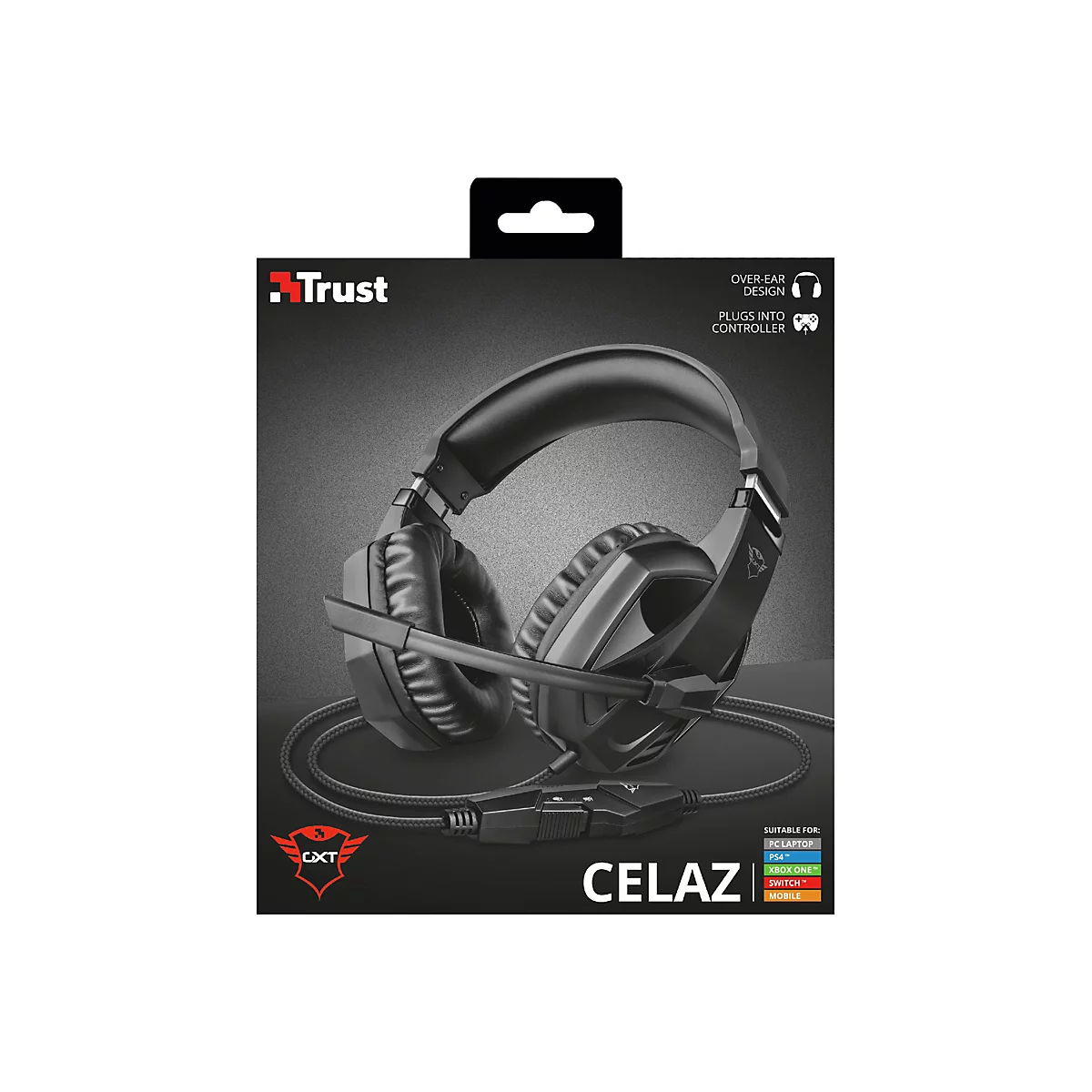 Trust GXT 412 Celaz - Headset - ohrumschließend - kabelgebunden - 3,5 mm Stecker