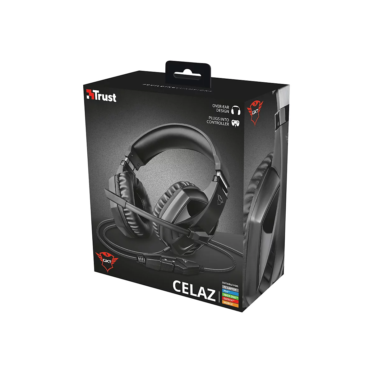 Trust GXT 412 Celaz - Headset - ohrumschließend - kabelgebunden - 3,5 mm Stecker