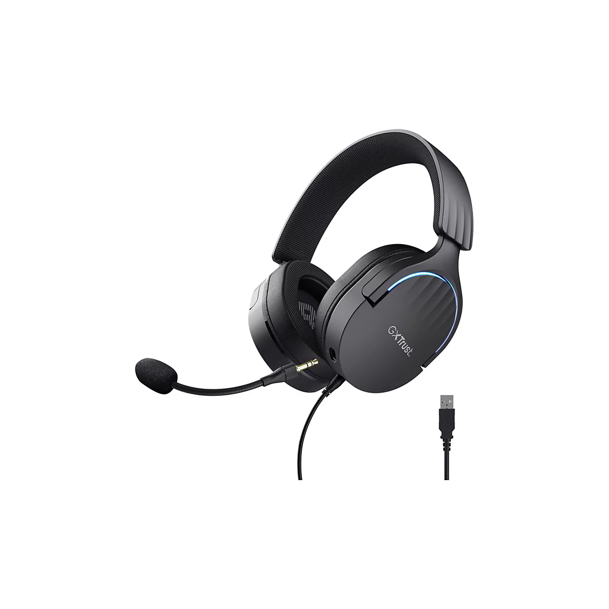 Trust GXT 490 Fayzo - Headset - ohrumschließend - kabelgebunden - USB - Schwarz