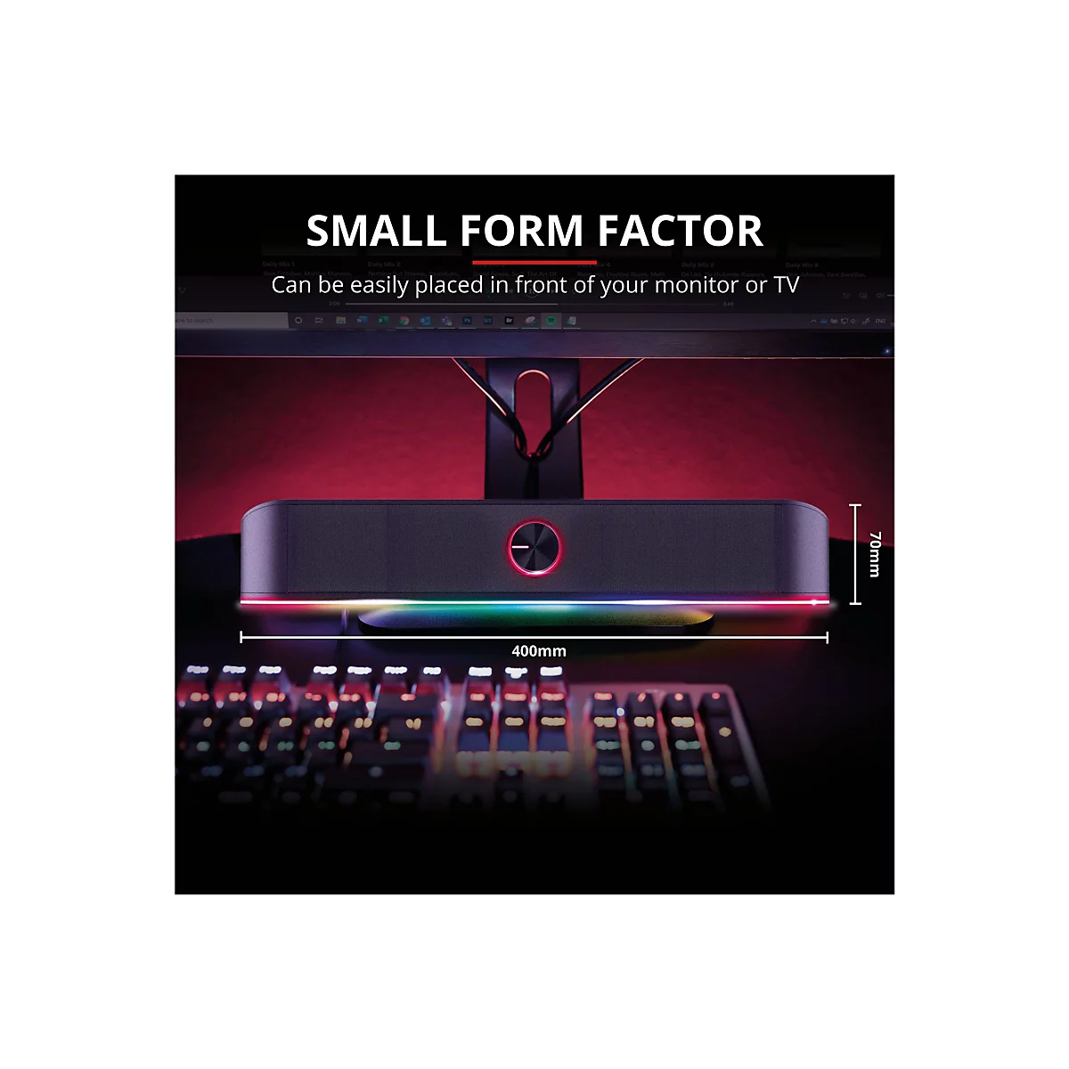 Trust GXT 619 Thorne - Soundbar - für TV/Monitor - 6 Watt