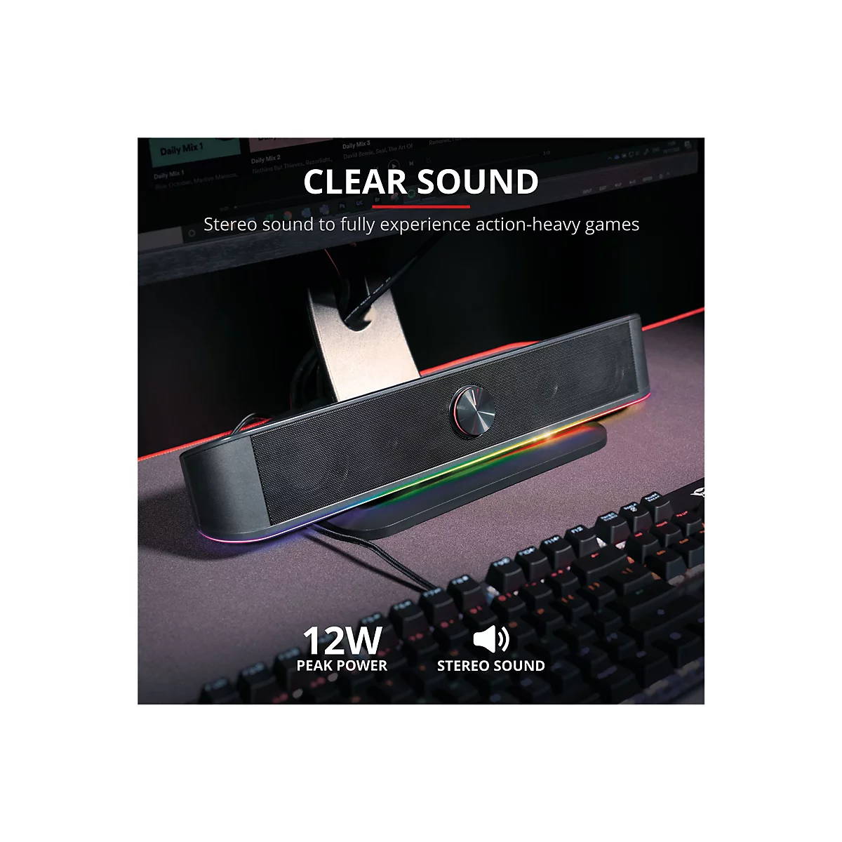 Trust GXT 619 Thorne - Soundbar - für TV/Monitor - 6 Watt
