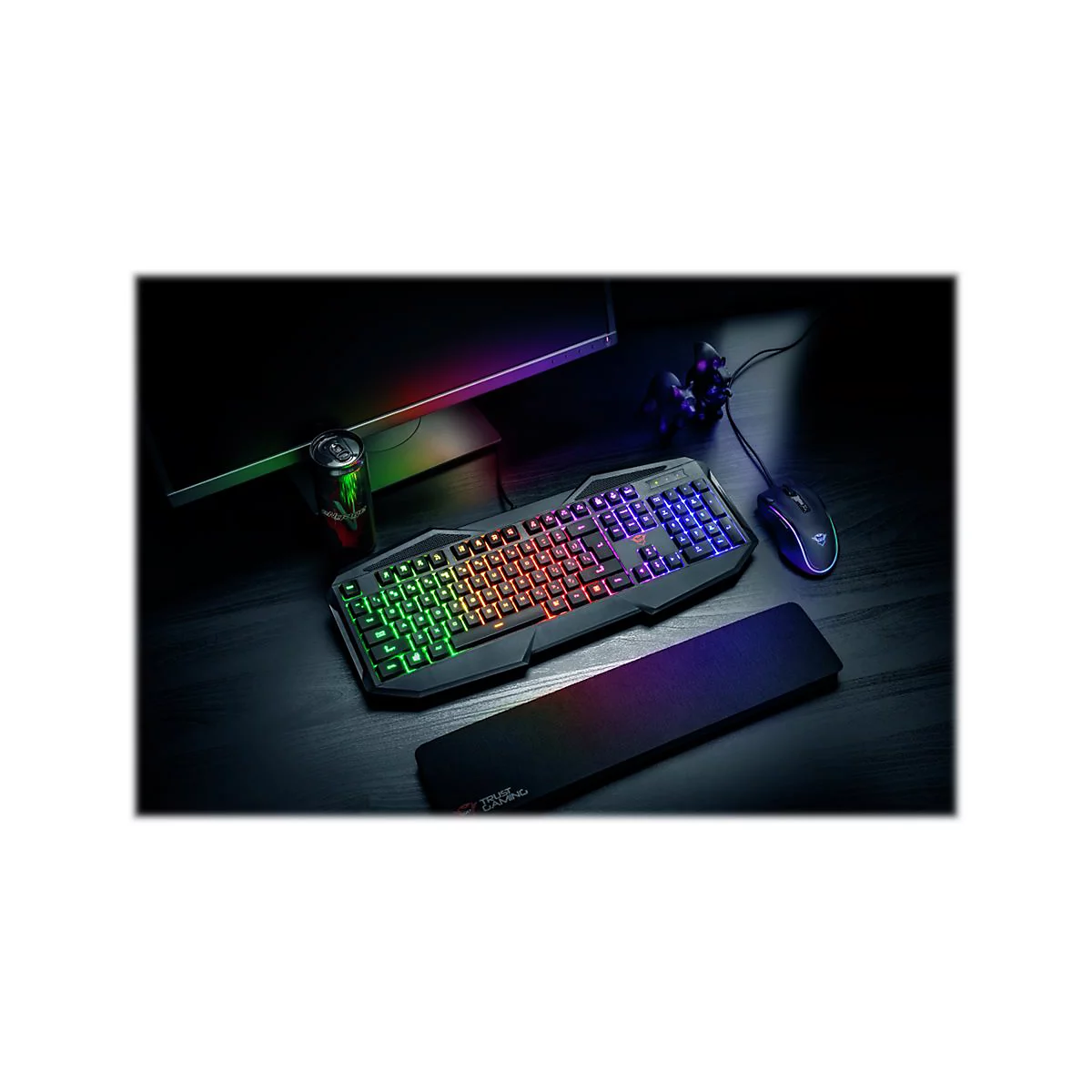 Trust GXT 830-RW Avonn Gaming - Tastatur - hintergrundbeleuchtet - USB - Deutsch