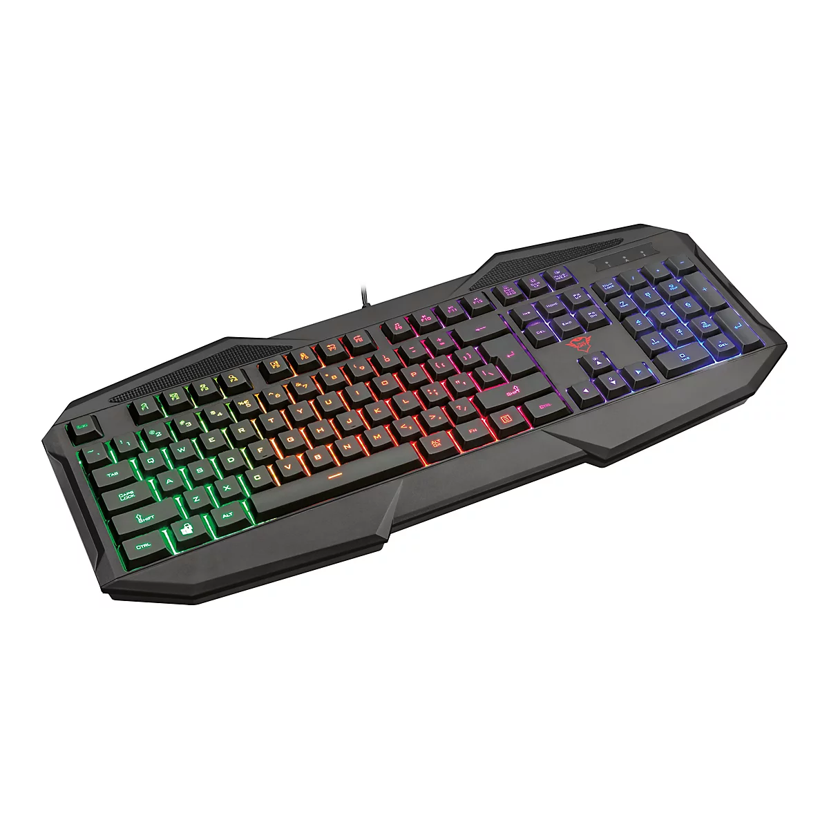 Trust GXT 830-RW Avonn Gaming - Tastatur - hintergrundbeleuchtet - USB - Deutsch