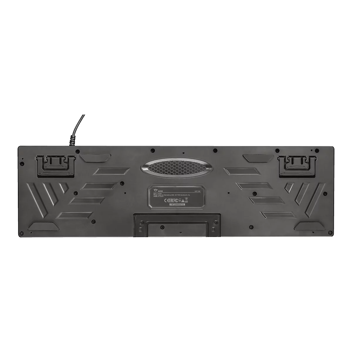 Trust GXT 835 Azor - Tastatur - hintergrundbeleuchtet - USB - QWERTZ - Deutsch