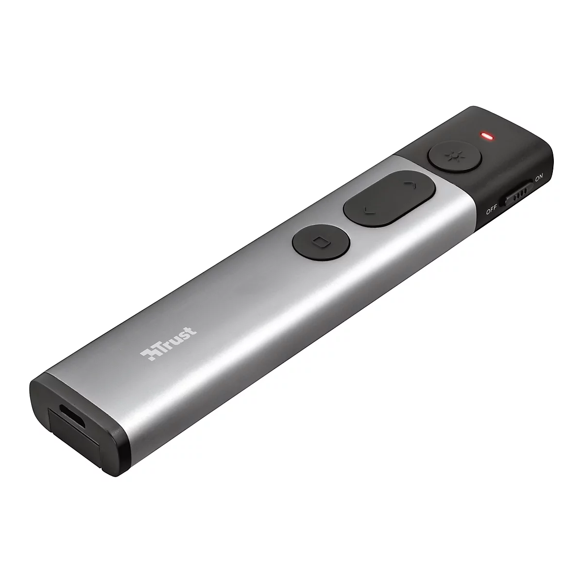 Trust Kazun Aluminium Wireless Presenter - Präsentations-Fernsteuerung - 4 Tasten - HF