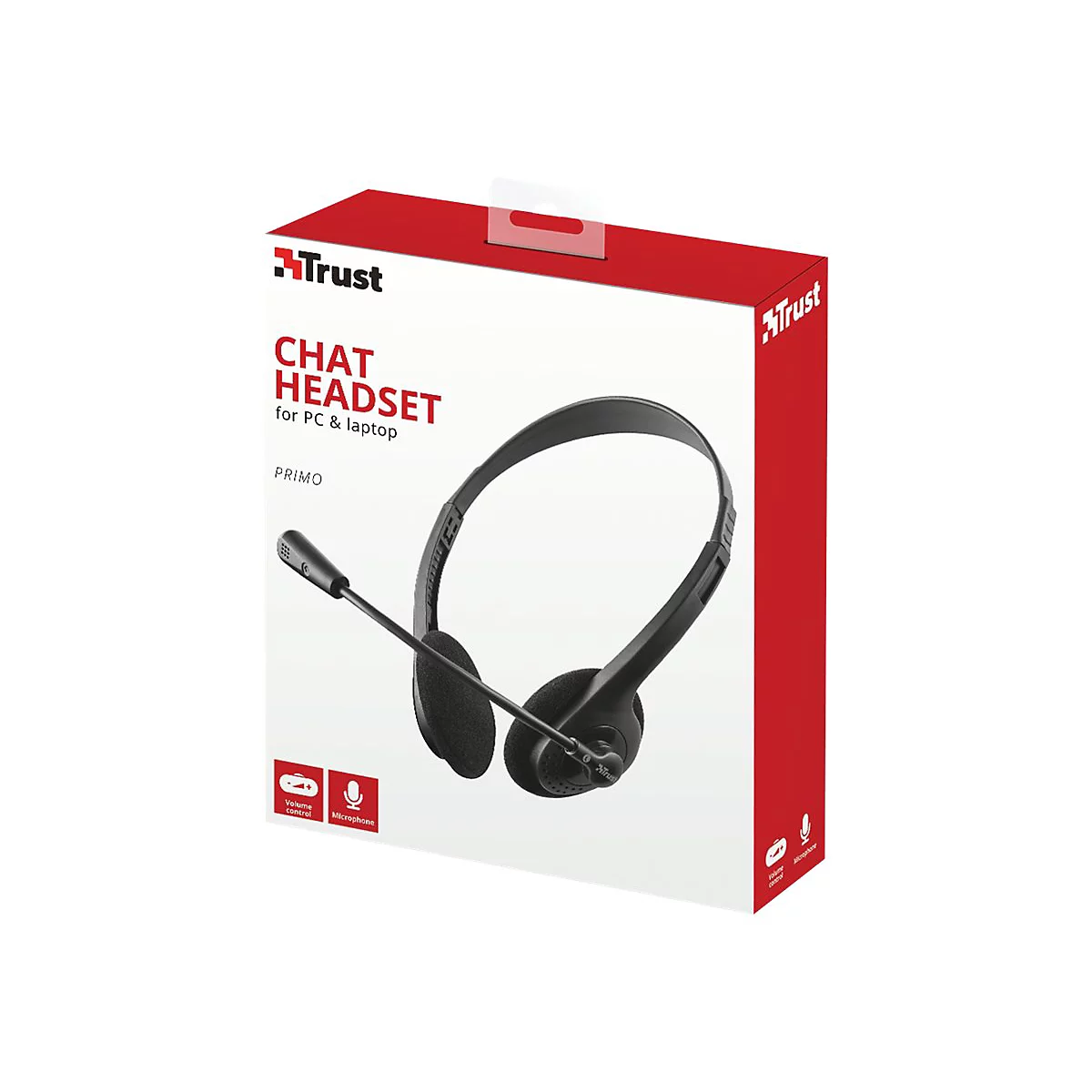 Trust Primo Chat Headset - Headset - On-Ear - kabelgebunden - 3,5 mm Stecker
