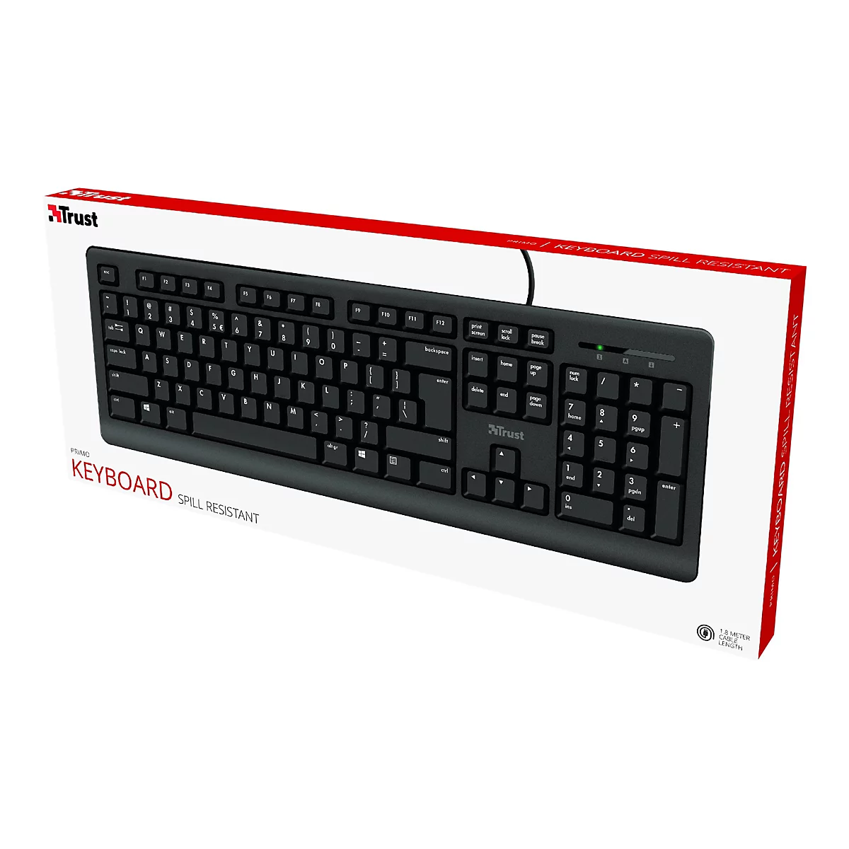 Trust Primo - Tastatur - USB - QWERTZ - Deutsch