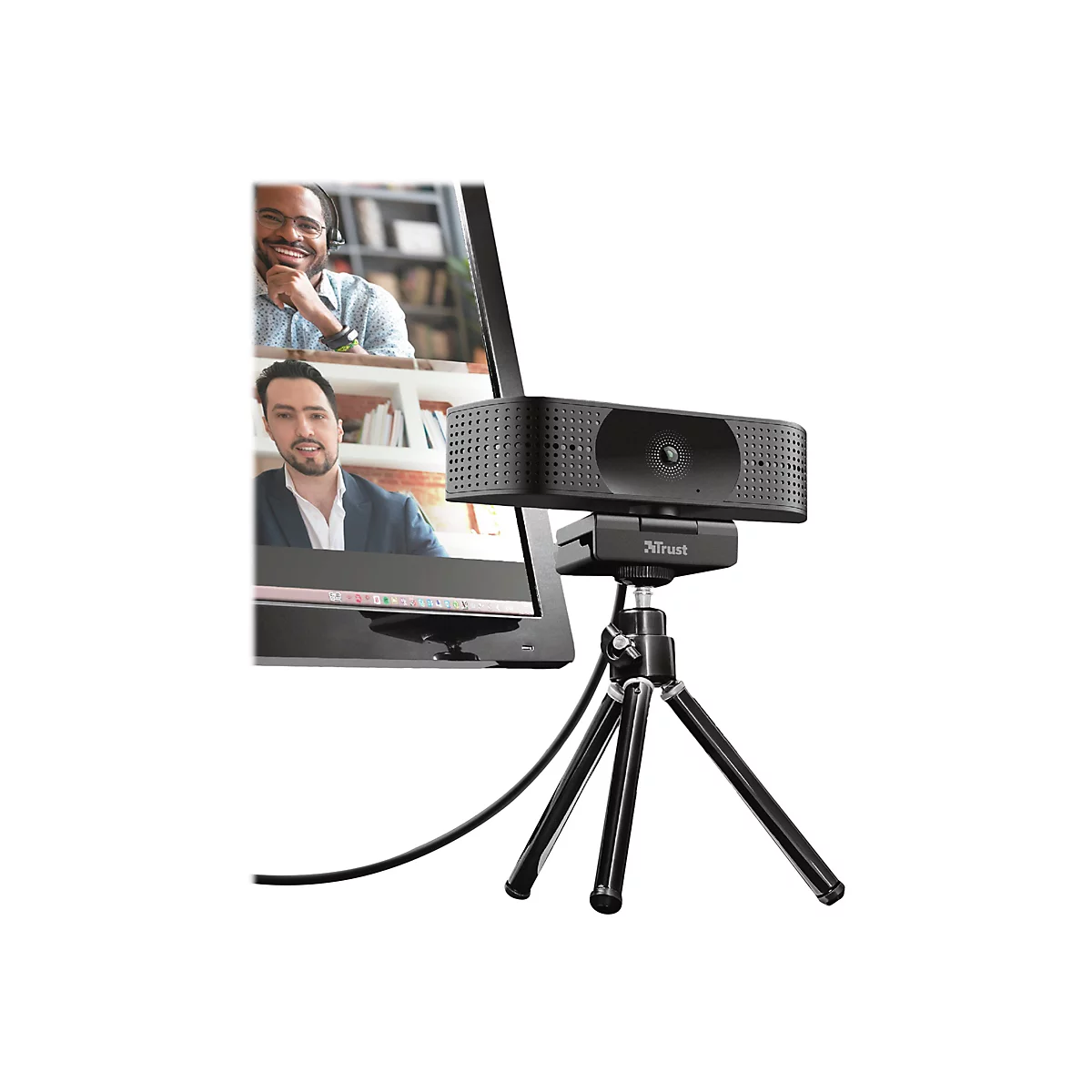 Trust Teza - Webcam - Farbe - 3840 x 2160 - 4K - feste Brennweite