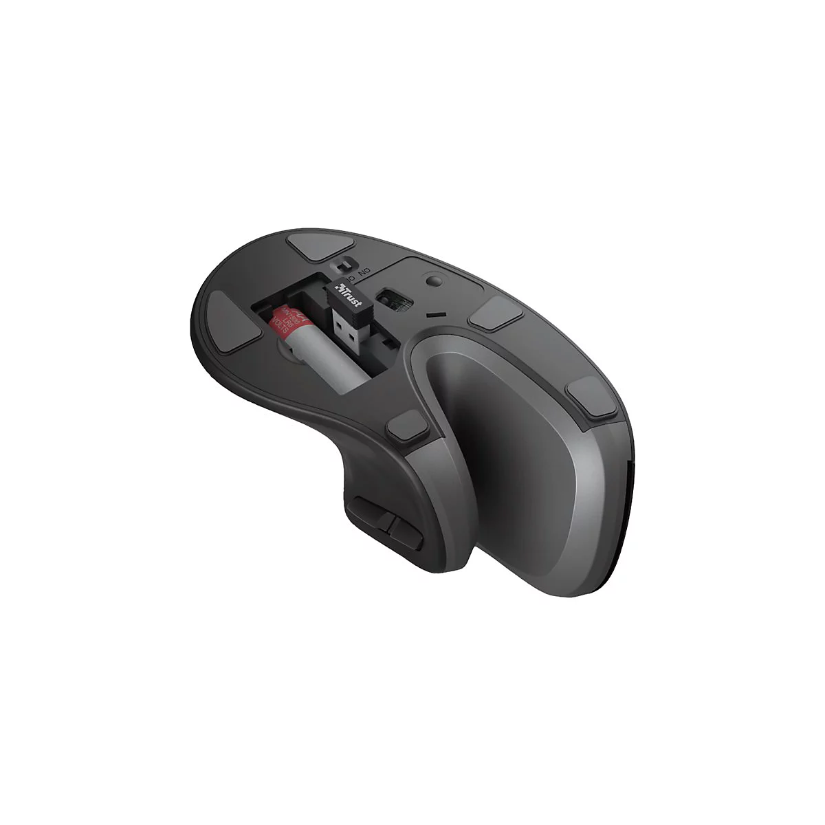 Trust Verro - Vertikale Maus - ergonomisch - Für Rechtshänder - optisch - 6 Tasten