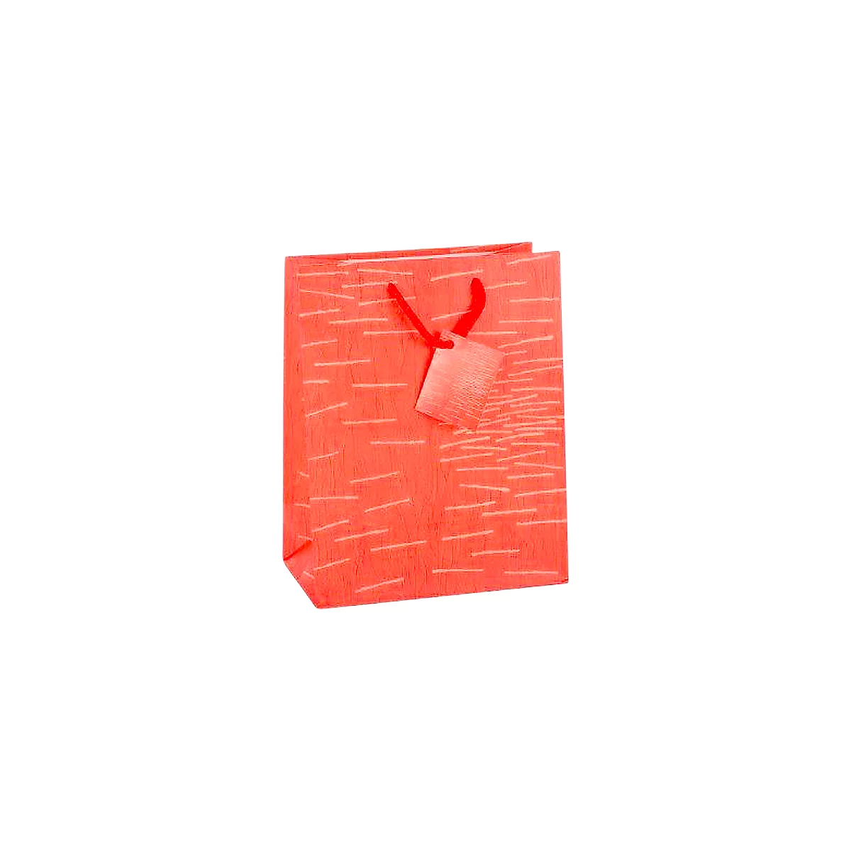 TSI geschenktasje Laura, medium formaat, 18 x 10 x 23 cm, scheurvast, set van 12, geassorteerde kleuren