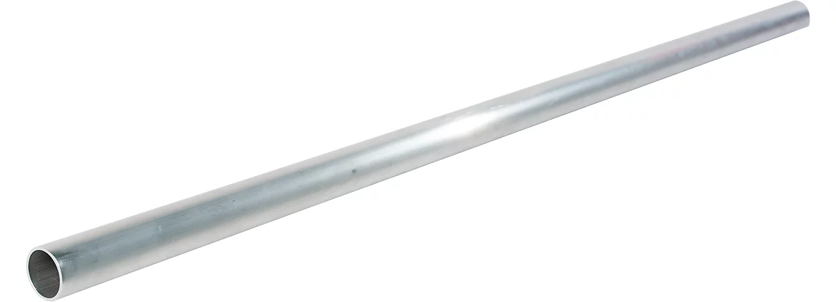 Tubo redondo aluminio para instalación de riel de escalera para estanterías STABILO® Professional, 3000 mm de largo, ø 30 mm