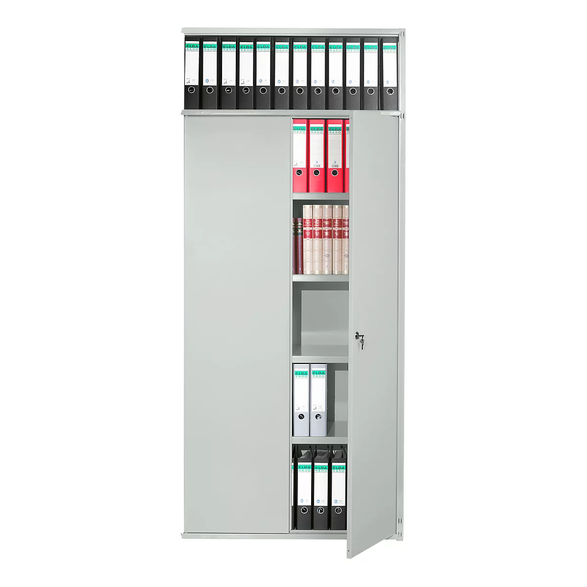 Türen-Anbausatz, für Regalsystem PROGRESS 500 T, H 1900 x B 960 mm