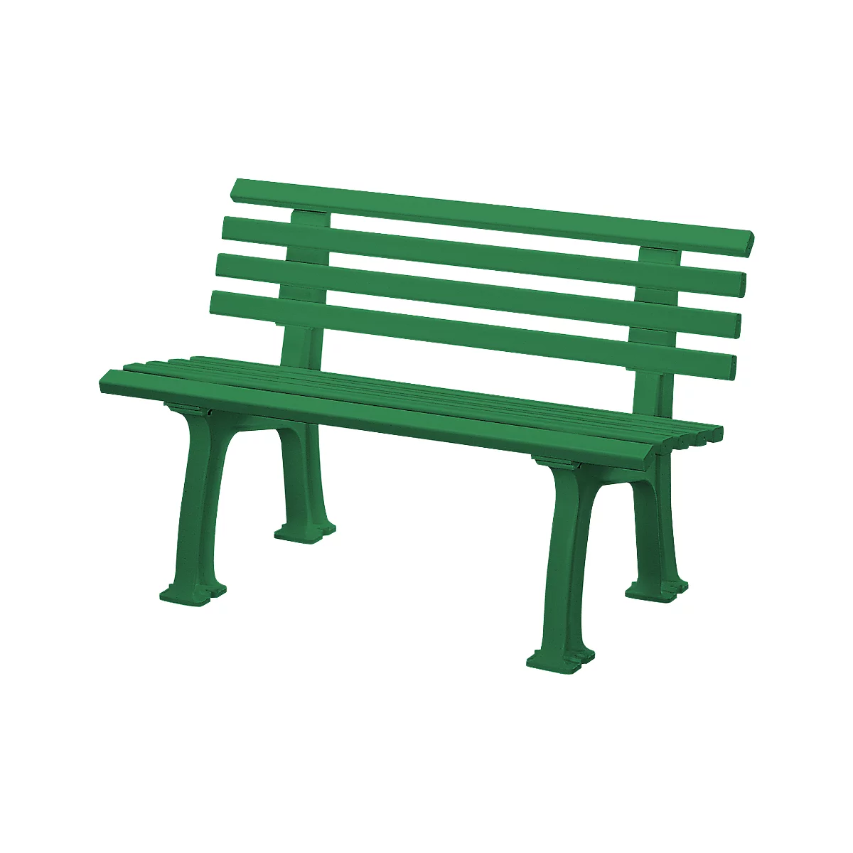 Tuinbank, 2-zitter, L 1200 mm, groen