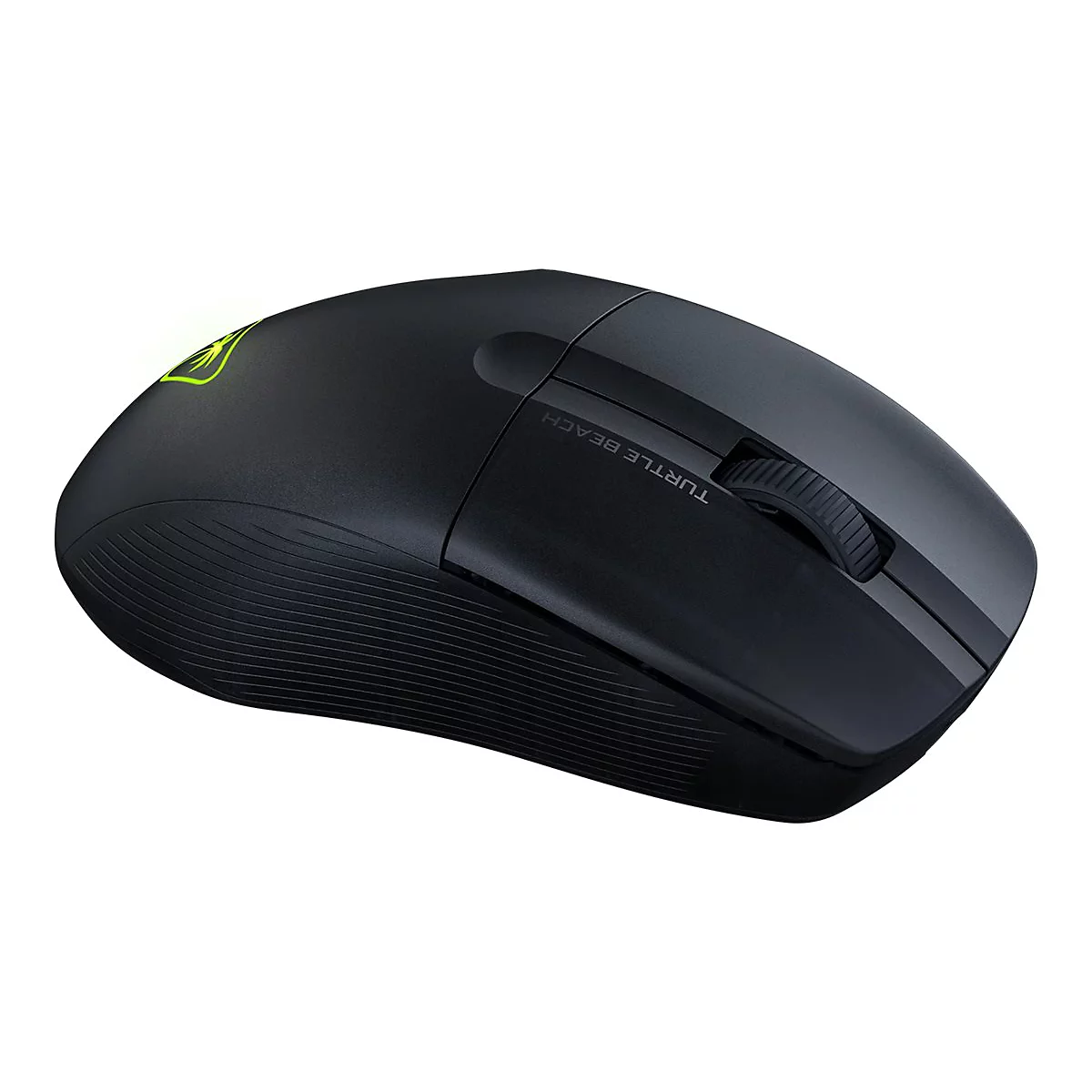 Schwarze Gaming-Maus mit Logo und Schriftzug Turtle Beach.