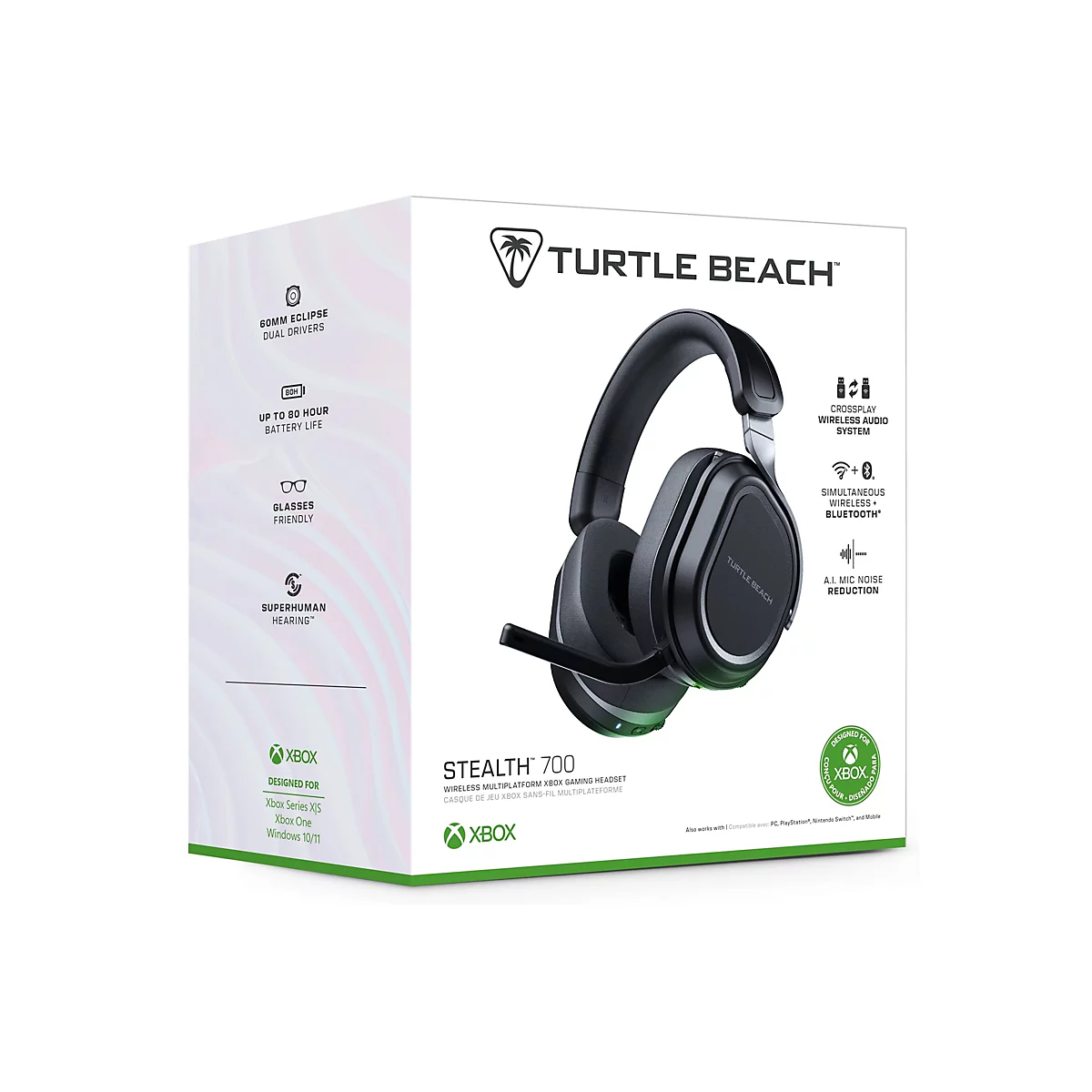 Turtle Beach Stealth 700 - 3. Generation - Headset - ohrumschließend - Bluetooth / 2,4 GHz Funkfrequenz - kabellos
