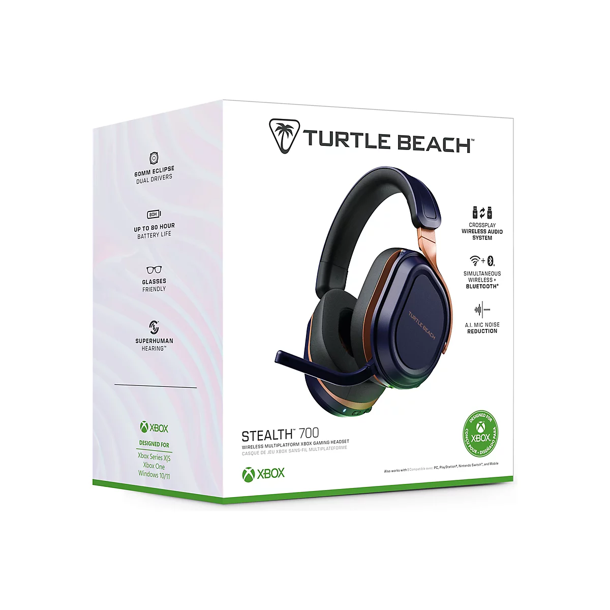 Turtle Beach Stealth 700 - 3. Generation - Headset - ohrumschließend - Bluetooth / 2,4 GHz Funkfrequenz - kabellos