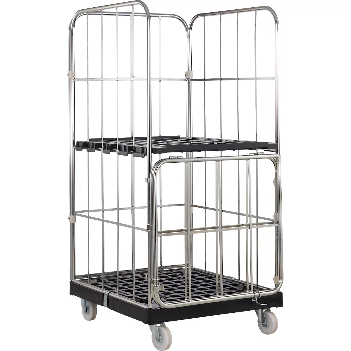 Tussenlegbord voor Schäfer Shop Select rolbox BASICline, tot 150 kg, B 710 x D 778 x H 25 mm, gerecycled HDPE, zwart