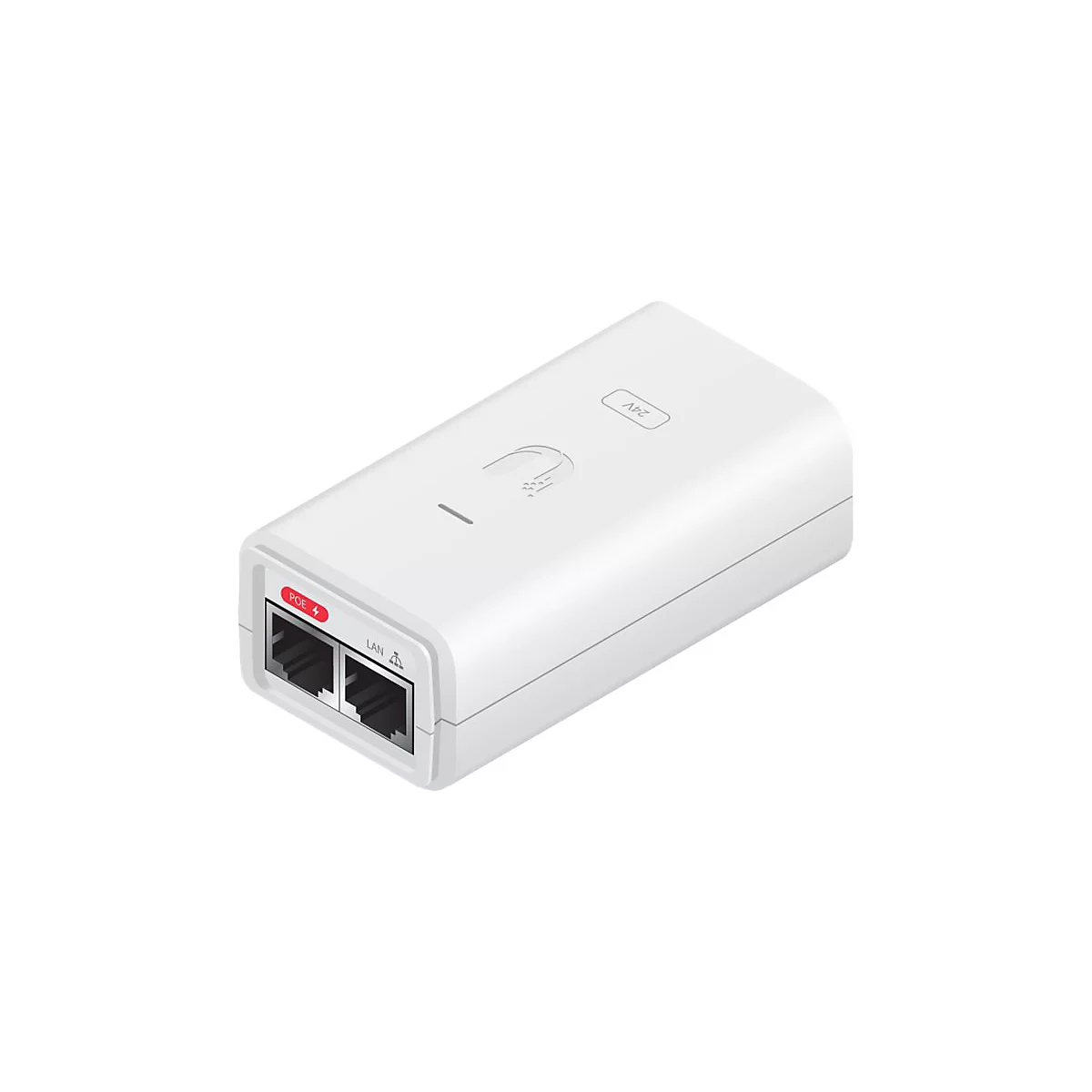 Ubiquiti Networks POE-24-12W-WH - Power Injector - Wechselstrom 100-240 V - 12 Watt - weiß