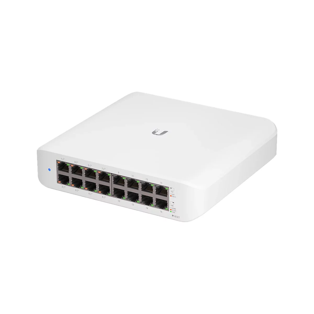 Ubiquiti UniFi Switch Lite USW-Lite-16-POE - Switch - managed - 16 x 10/100/1000 (8 PoE+) - Desktop, wandmontierbar - PoE+ (45 W)