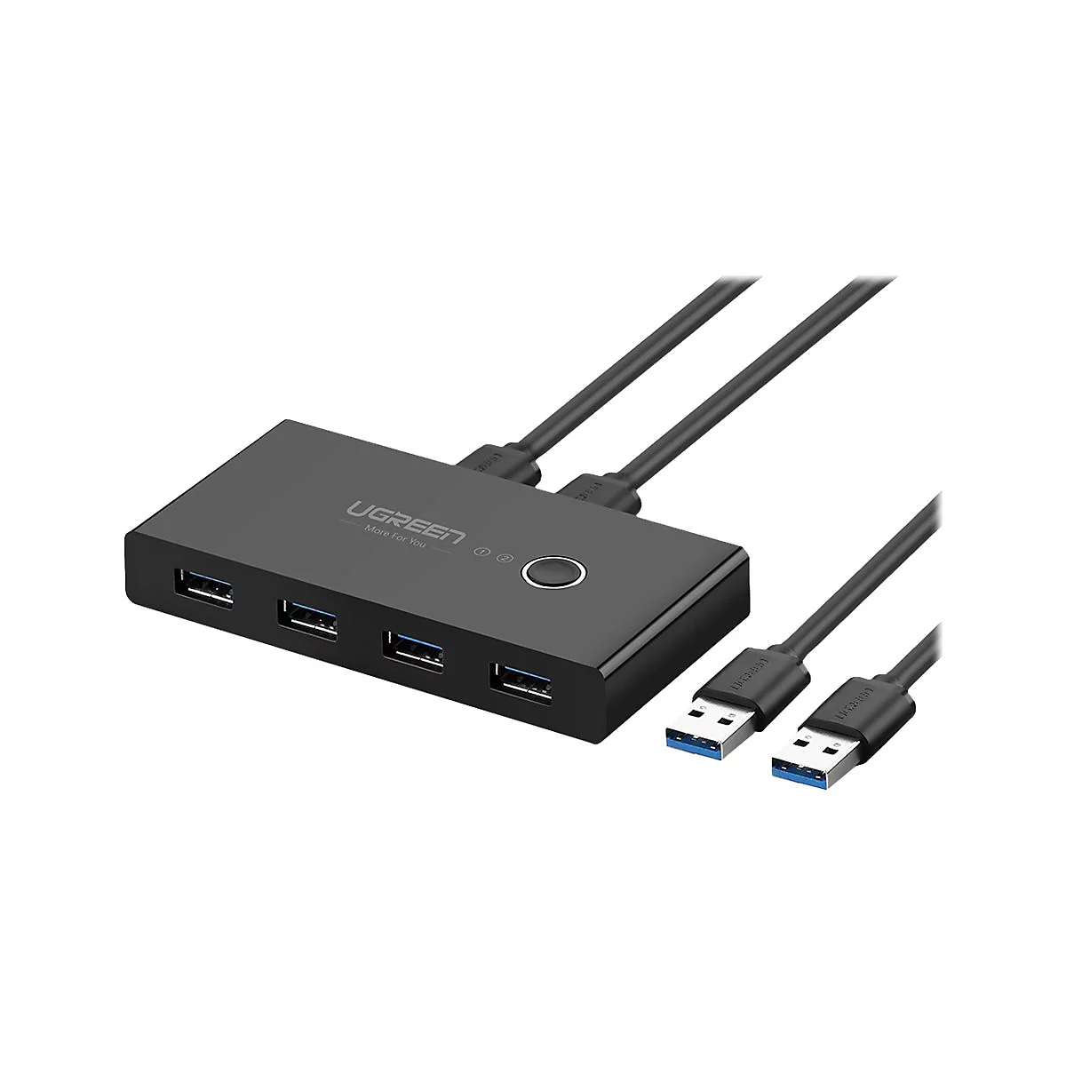 Ugreen - USB-Umschalter für die gemeinsame Nutzung von Peripheriegeräten - 4 x SuperSpeed USB 3.0 - Desktop