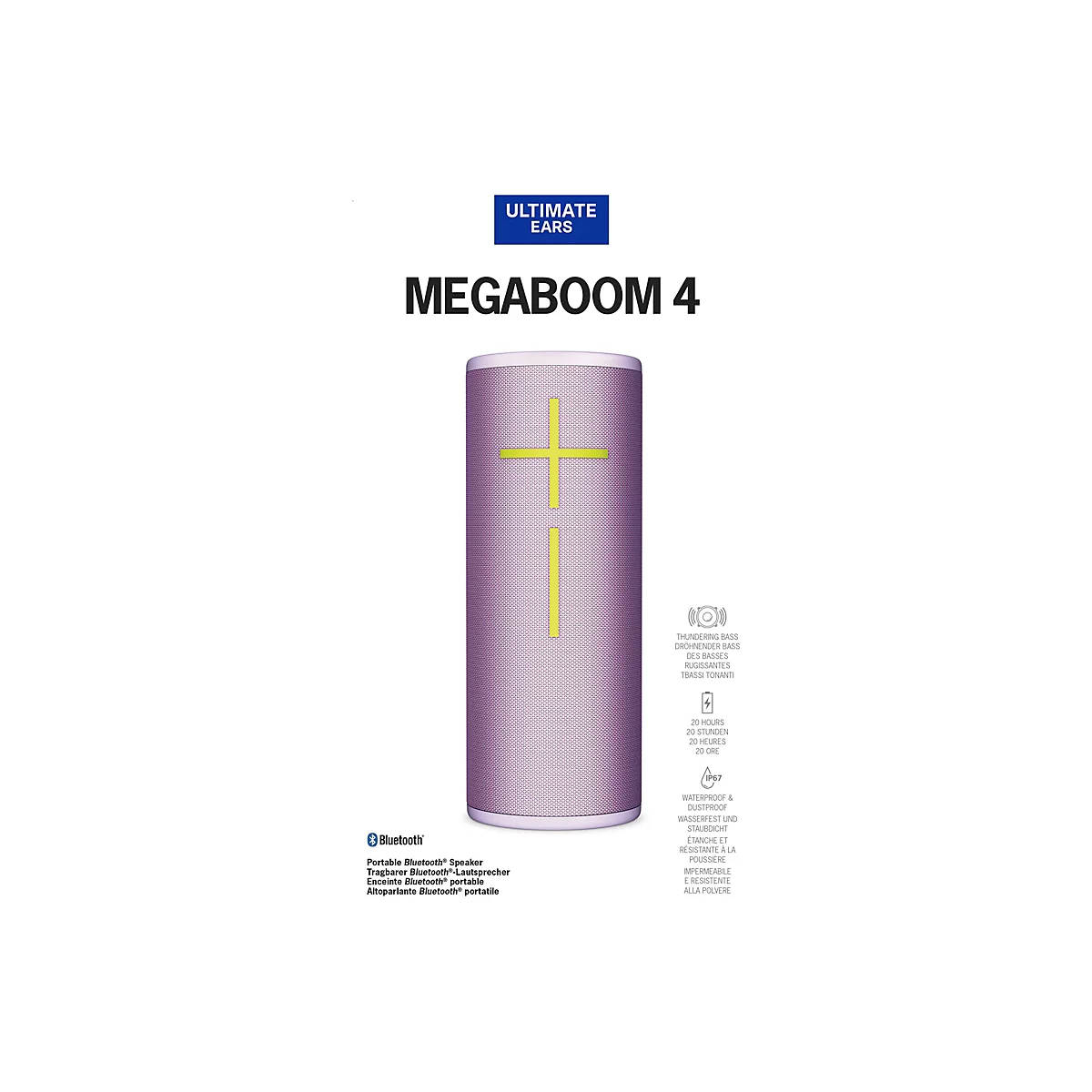 Ultimate Ears MEGABOOM 4 - Lautsprecher - tragbar - kabellos - Bluetooth - App-gesteuert