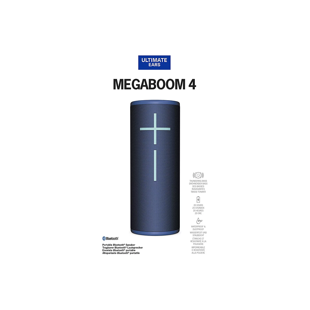 Ultimate Ears MEGABOOM 4 - Lautsprecher - tragbar - kabellos - Bluetooth - App-gesteuert