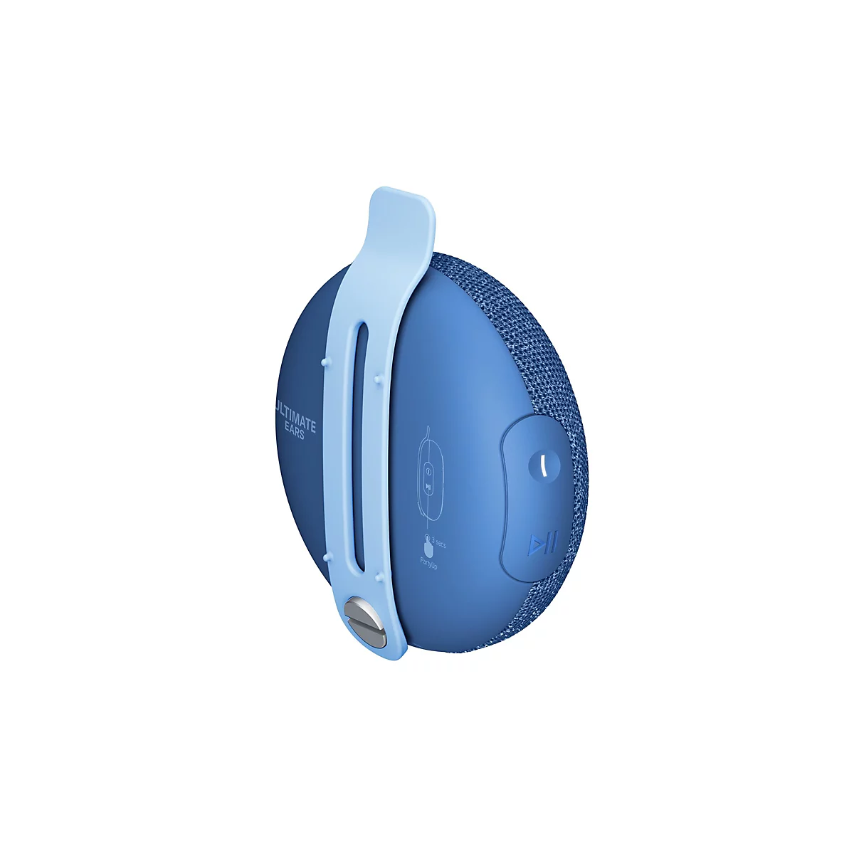 Ultimate Ears MINIROLL - Lautsprecher - tragbar - kabellos - Bluetooth - Majestic blau