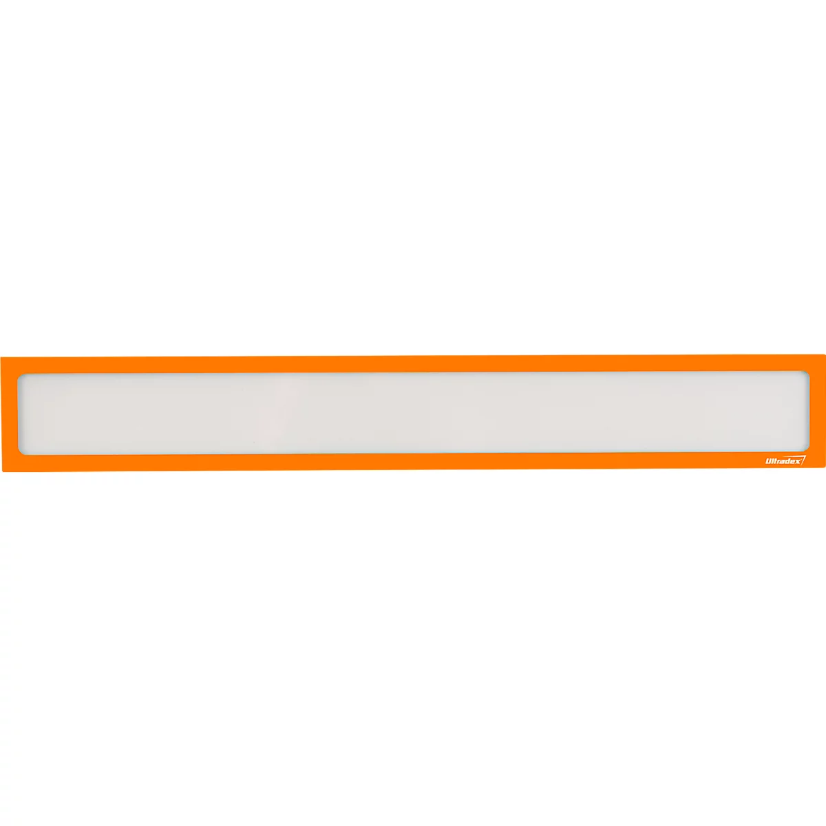 Ultradex insteekhoes, magnetisch, voor opschriften, B 435 x H 60 mm, A2, oranje, 5 stuks