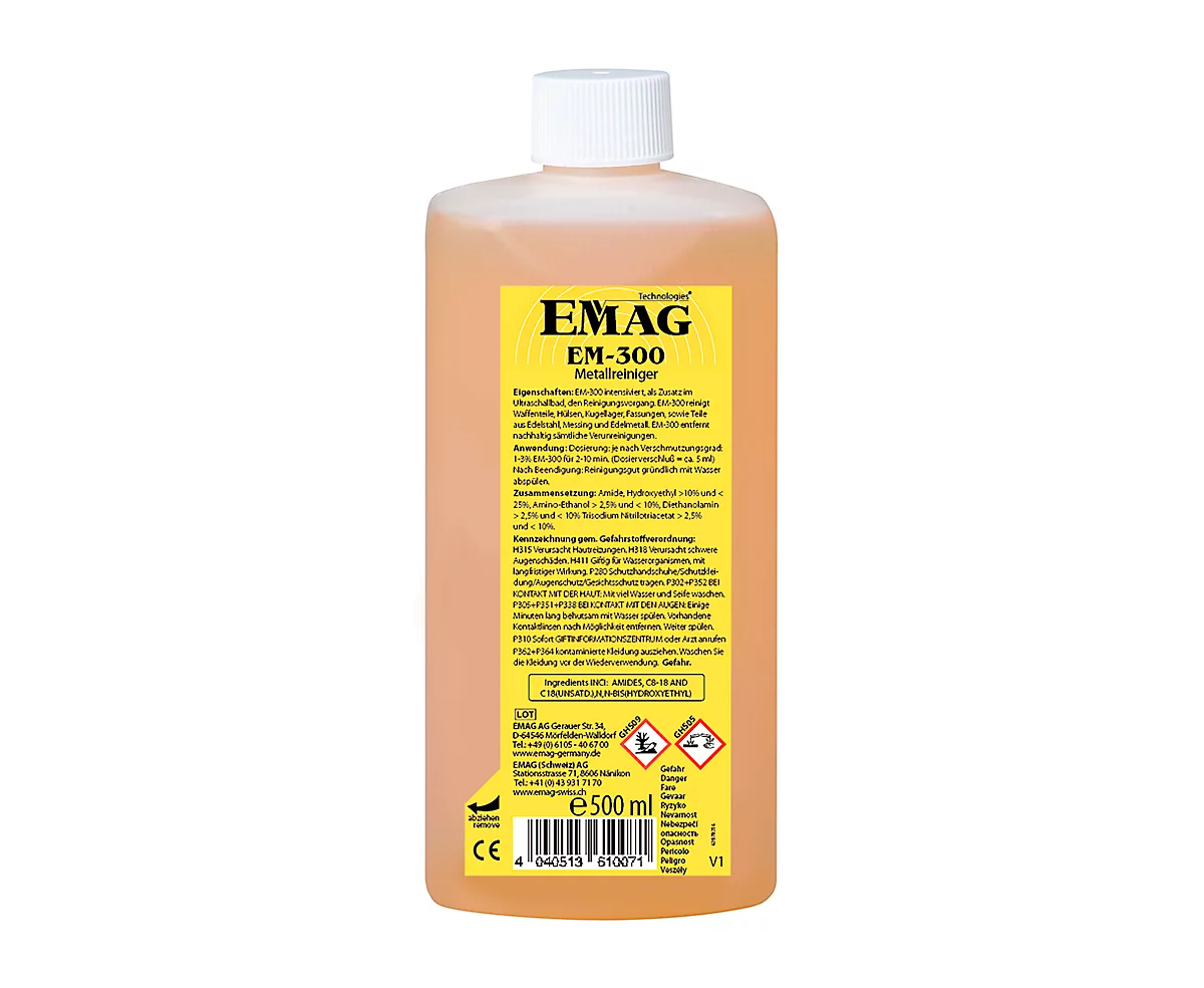 Ultraschallreiniger Konzentrat EMAG EM-300, extrastark, 500 ml