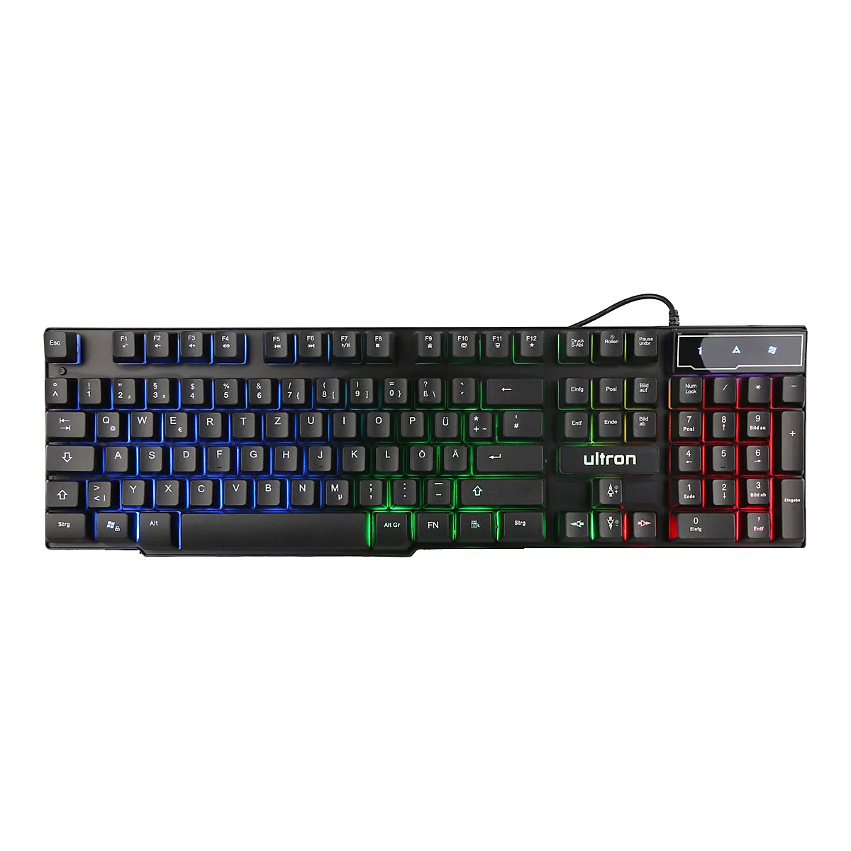 Ultron HAWK - Set aus Tastatur, Maus, Headset und Mauspad - QWERTZ - Deutsch