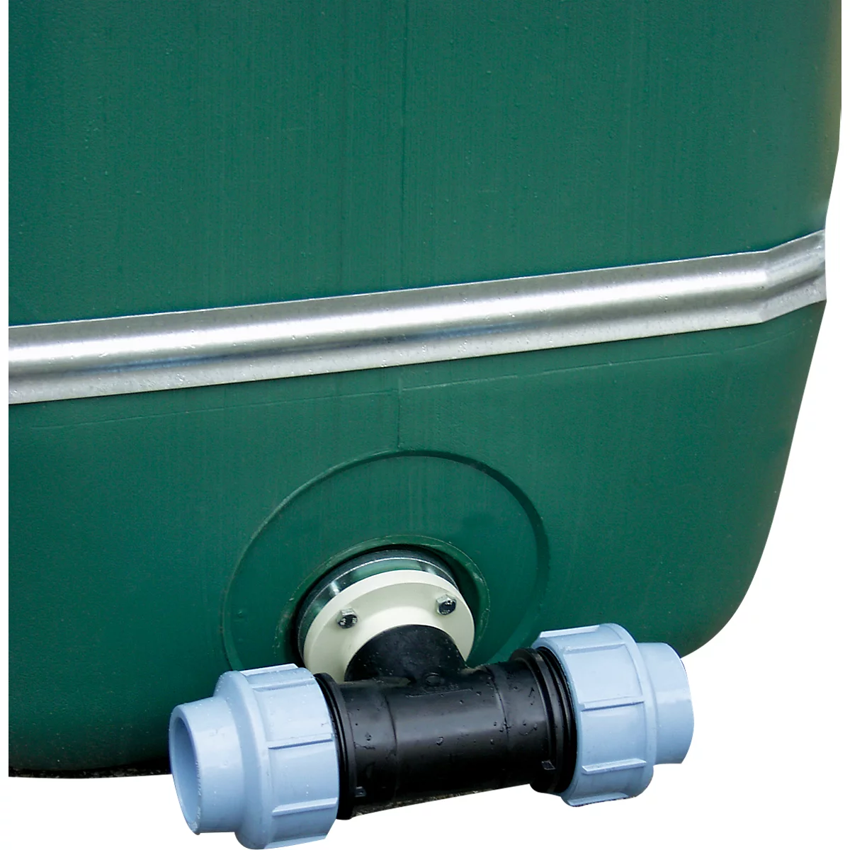 Uni-Flanschanschluss Cemo, T-Stück, für Lagertanks bis 2000 l und Großspeicher bis 3000 l, 2"
