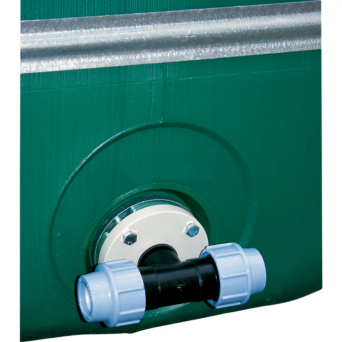 Uni flensverbinding Cemo, T-stuk, voor opslagtanks tot 2000 l en grote opslagtanks tot 3000 l, 1'.