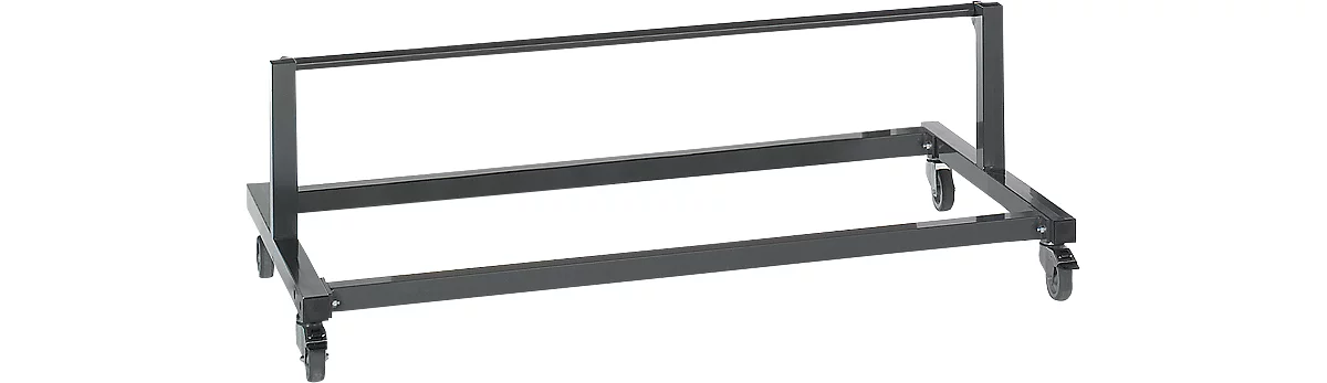 Unidad portarrollos para debajo de la mesa Packpool, para anchura de mesa 1750 mm, anchura de rollo 1180 mm, acero, antracita