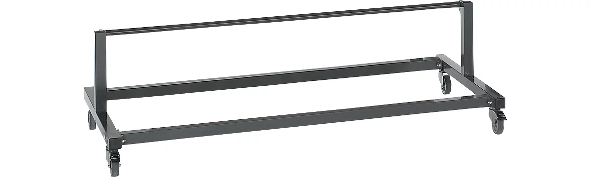 Unidad portarrollos para debajo de la mesa Packpool, para anchura de mesa 2000 mm, anchura de rollo 1440 mm, acero, antracita