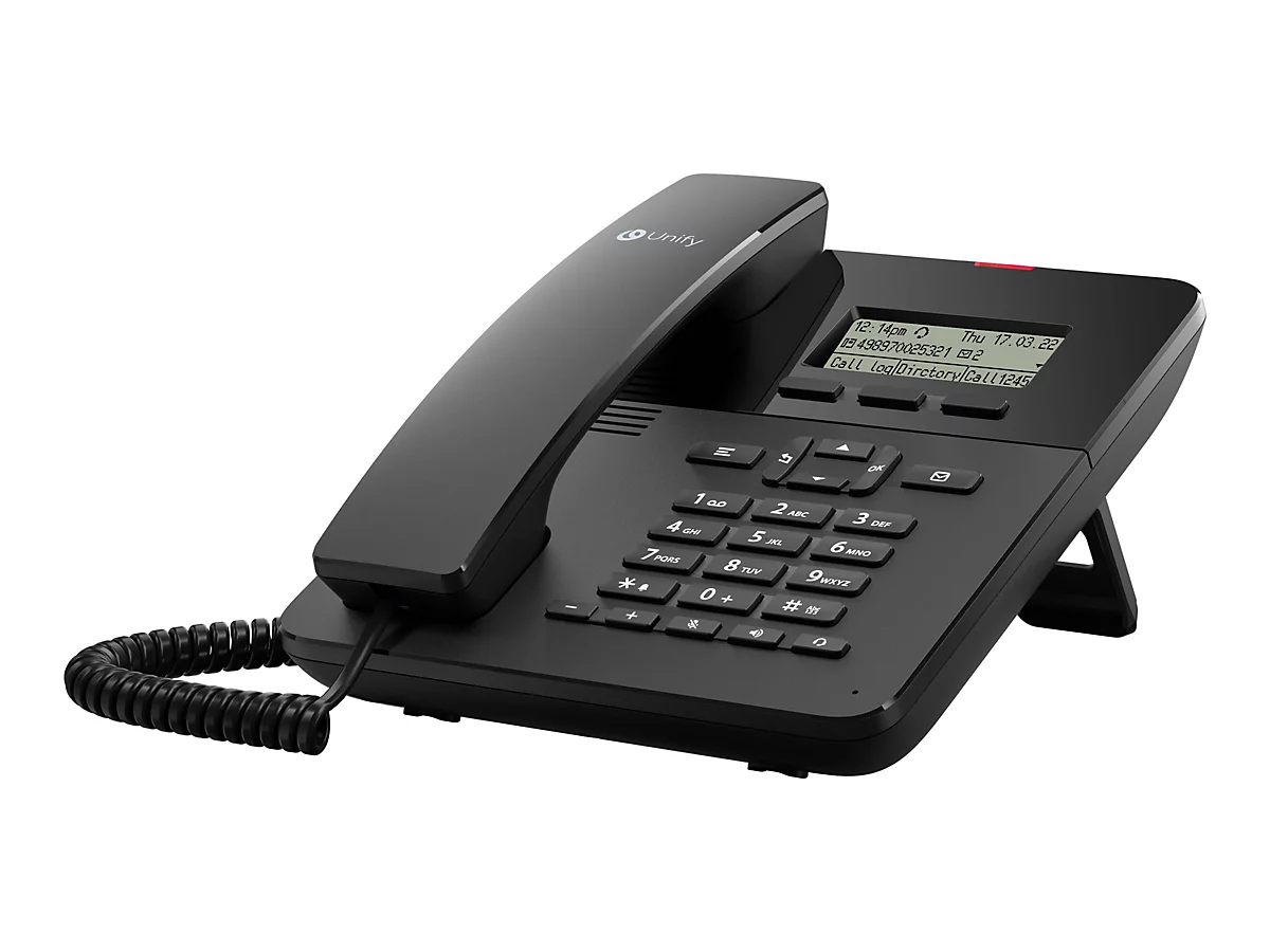 Unify OpenScape Desk Phone CP110 - VoIP-Telefon - SIP, SRTP, HFA - Schwarz