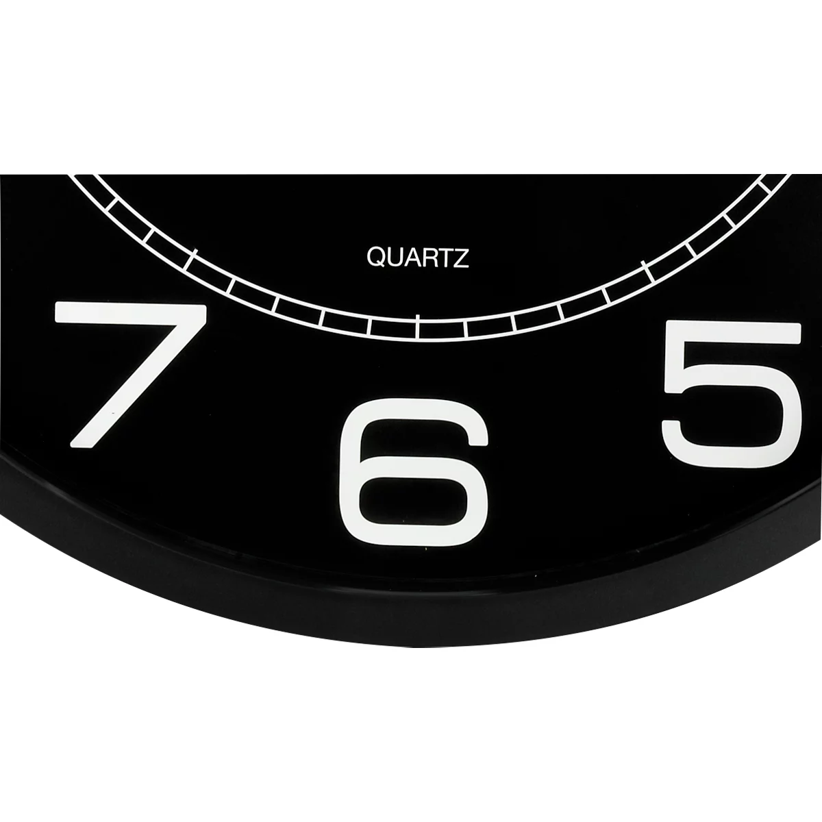 Unilux MEGA Wanduhr, Durchmesser 57,5 cm, Quarz-Uhrwerk, schwarz