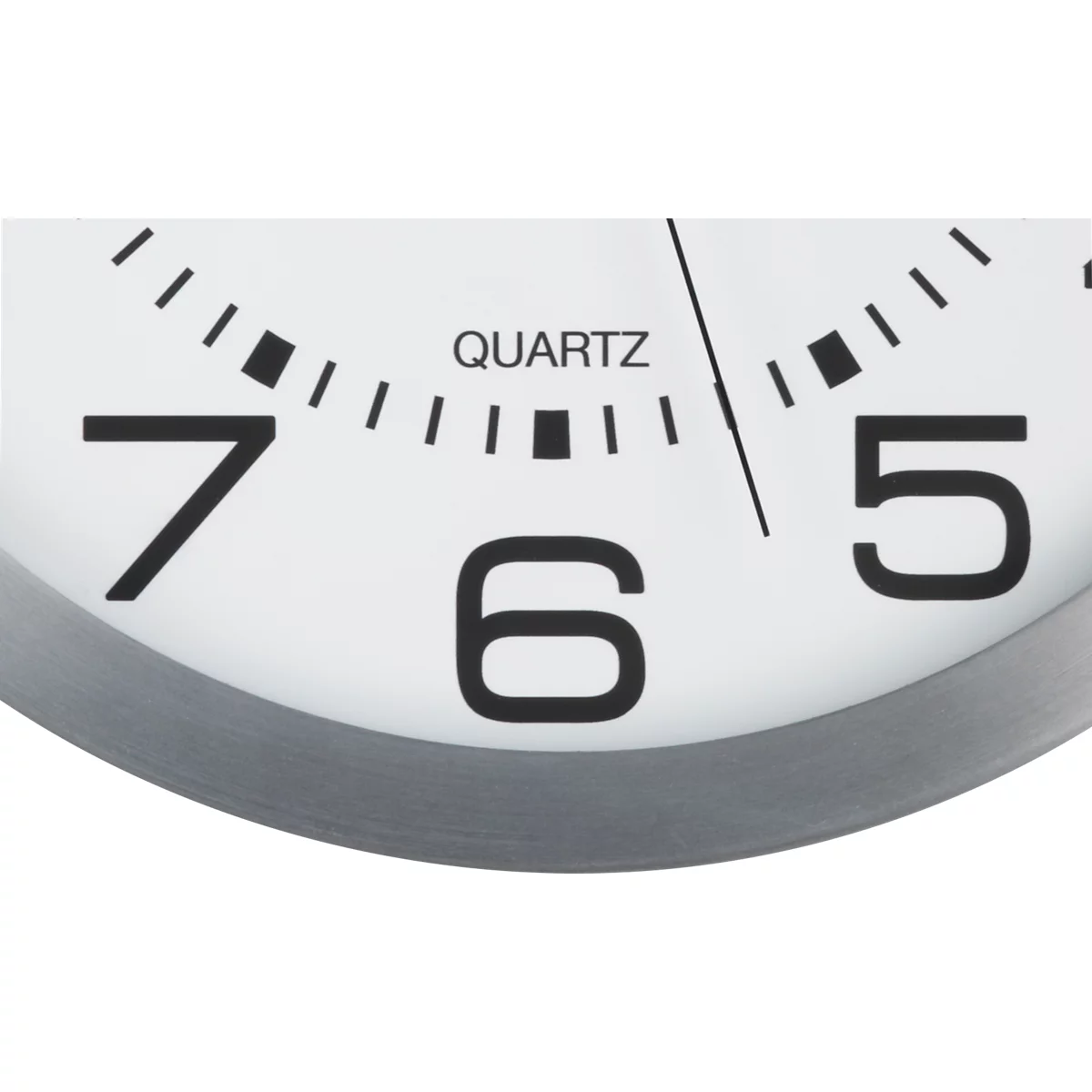 Unilux MOON Wanduhr metallgrau, 30 cm, beleuchtetes Ziffernblatt, Batterie- und Netzbetrieb