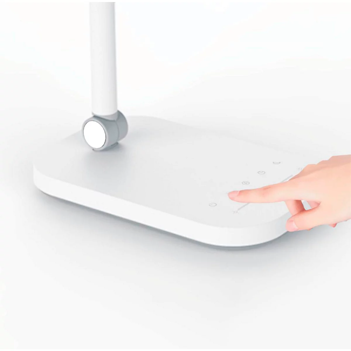 Unilux PURELINE LED-bureaulamp, dimbaar, 3000K/4000K/5700K, lichtsterktesensor, scharnierarm, wit