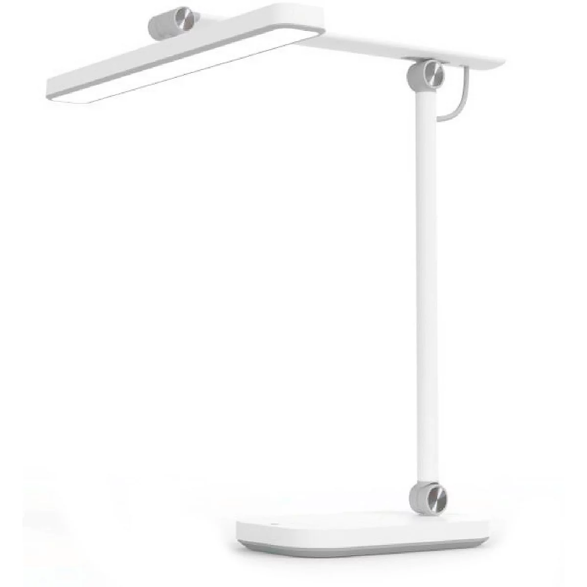 Unilux PURELINE LED Schreibtischleuchte, dimmbar, 3000K/4000K/5700K, Helligkeitssensor, Gelenkarm, weiß