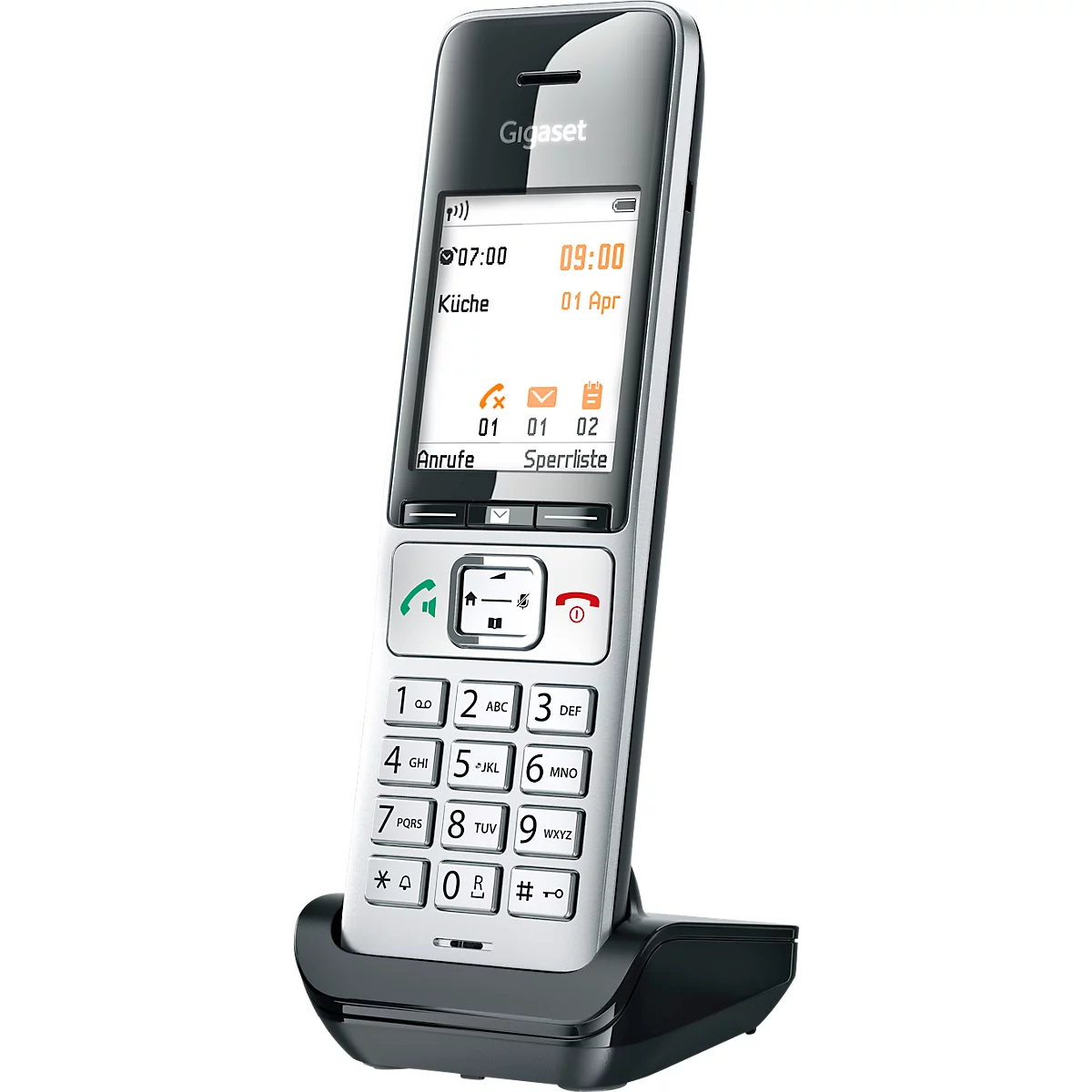 Universal Mobilteil Gigaset Comfort 500HX, erweitert DECT/GAP Telefonbasen & Router, 2,2″ Farbdisplay, bis 17 h, Freisprecheinrichtung, Anrufschutz