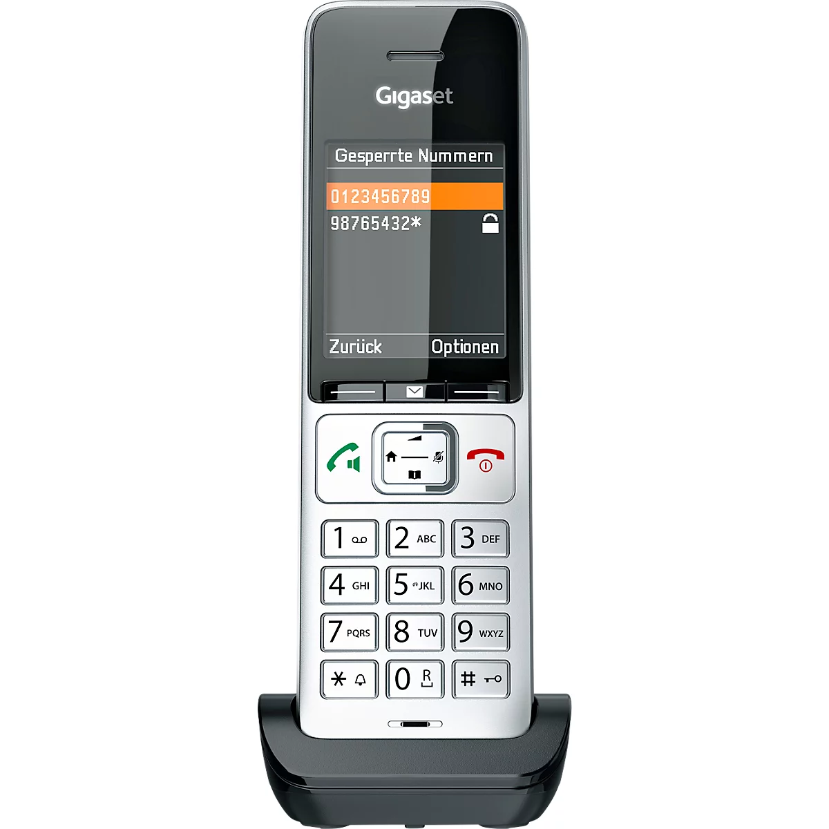 Universal Mobilteil Gigaset Comfort 500HX, erweitert DECT/GAP Telefonbasen & Router, 2,2″ Farbdisplay, bis 17 h, Freisprecheinrichtung, Anrufschutz