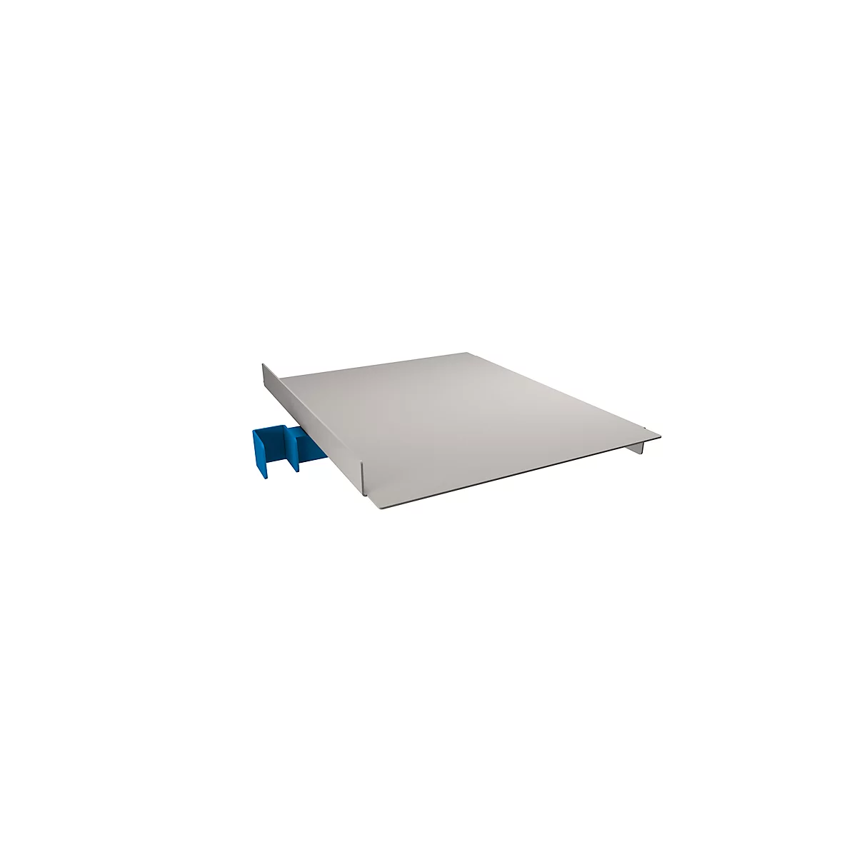Universeel legbord voor inpak- en werktafel Rocholz System 1200/1600/2000, tot 25 kg, in hoogte verstelbaar, B 440 x D 520 x H 90 mm, lichtgrijs