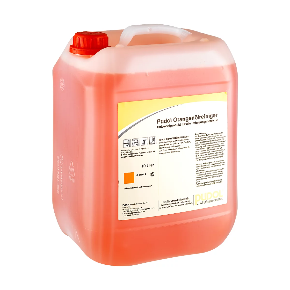 Universeel sinaasappelolie-reinigingsmiddel, 10 liter jerrycan