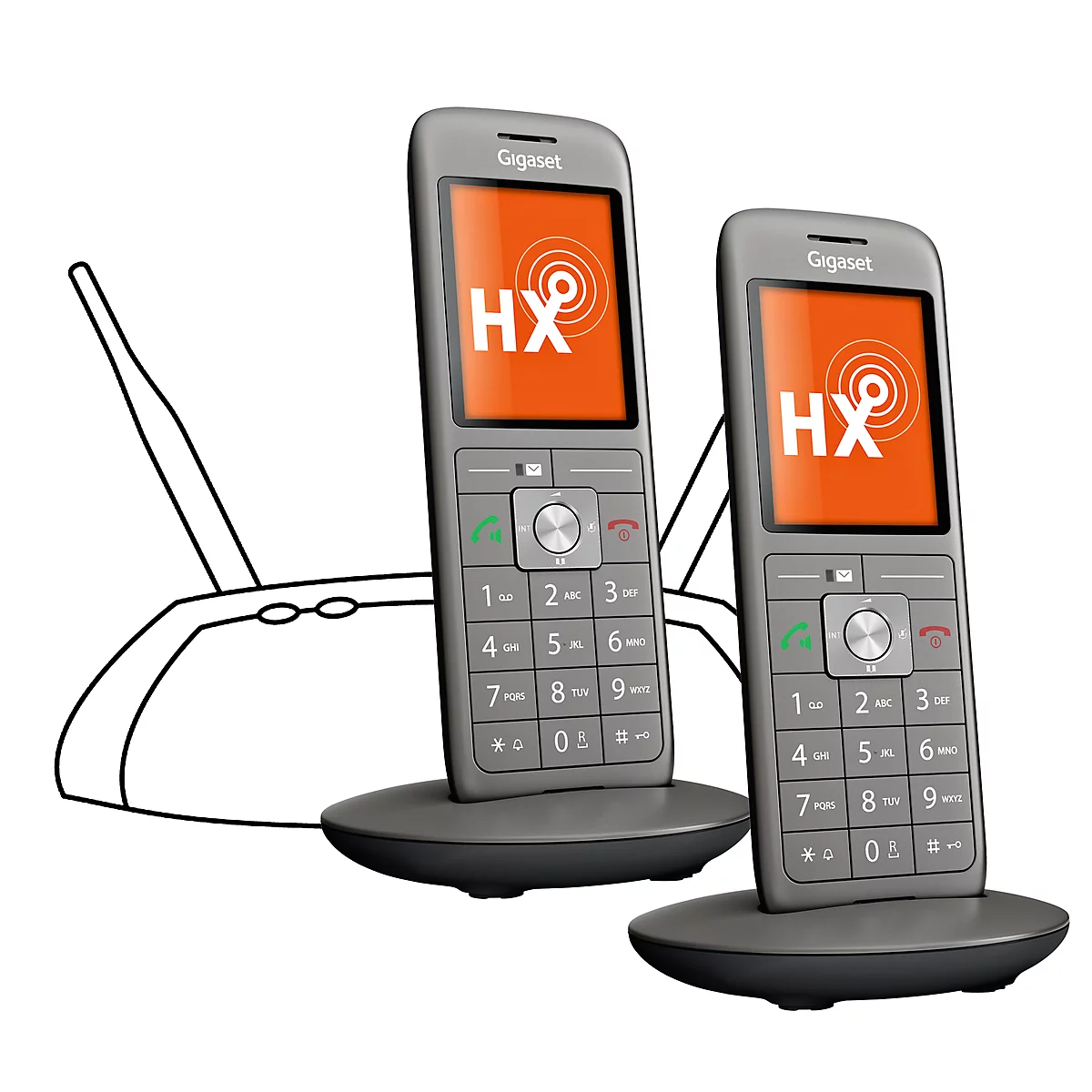 Universele mobiel Gigaset CL660HX Duo, uitbreiding DECT/GAP basisstations en routers
