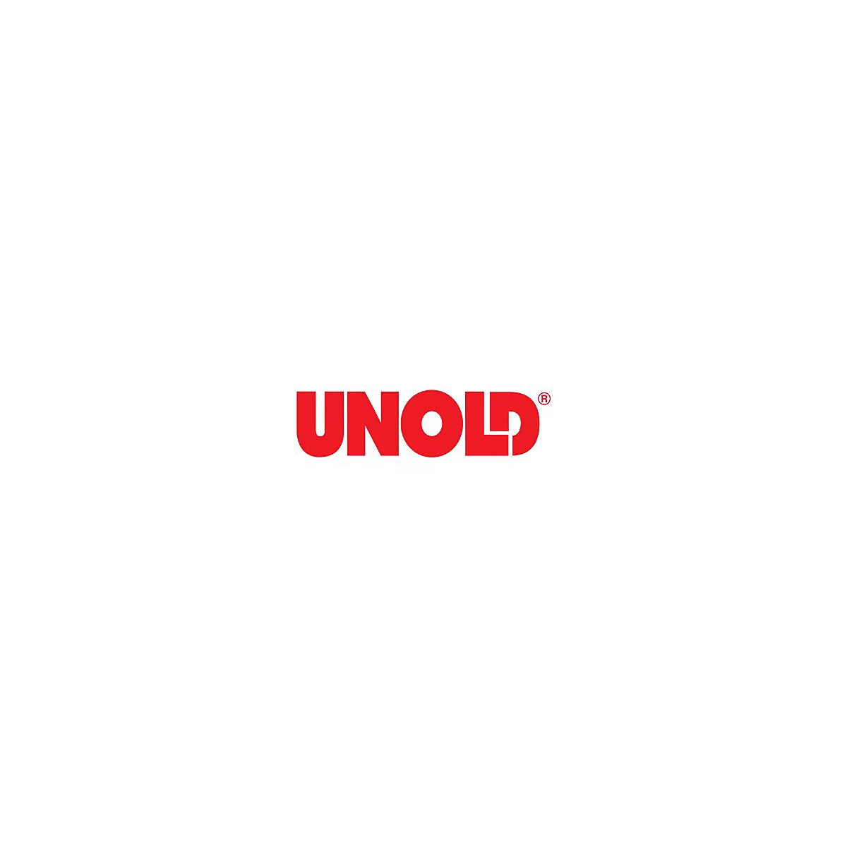 Rotes Logo der Firma Unold auf weißem Grund.