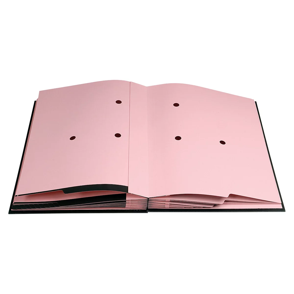 Unterschriftenmappe Exacompta 57021E Klassik, Format A4, 20 Fächer, Einsteckschild, dehnbarer Rücken, Hartpappe mit Kunststoffbezug/Karton, schwarz