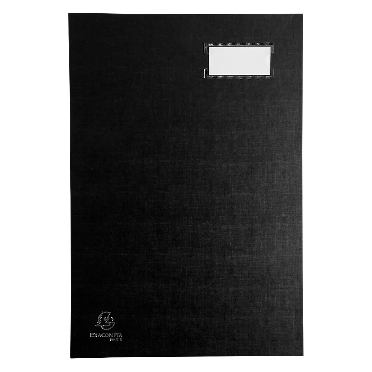 Unterschriftenmappe Exacompta 57021E Klassik, Format A4, 20 Fächer, Einsteckschild, dehnbarer Rücken, Hartpappe mit Kunststoffbezug/Karton, schwarz