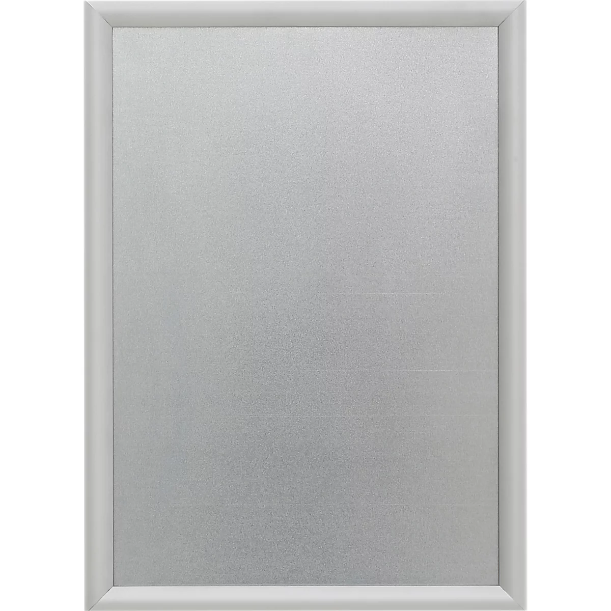 Update Display Brandwerend klikraam, DIN A2, 25 mm profiel, voor wandmontage, B1-gecertificeerde beschermfolie, aluminium, zilver